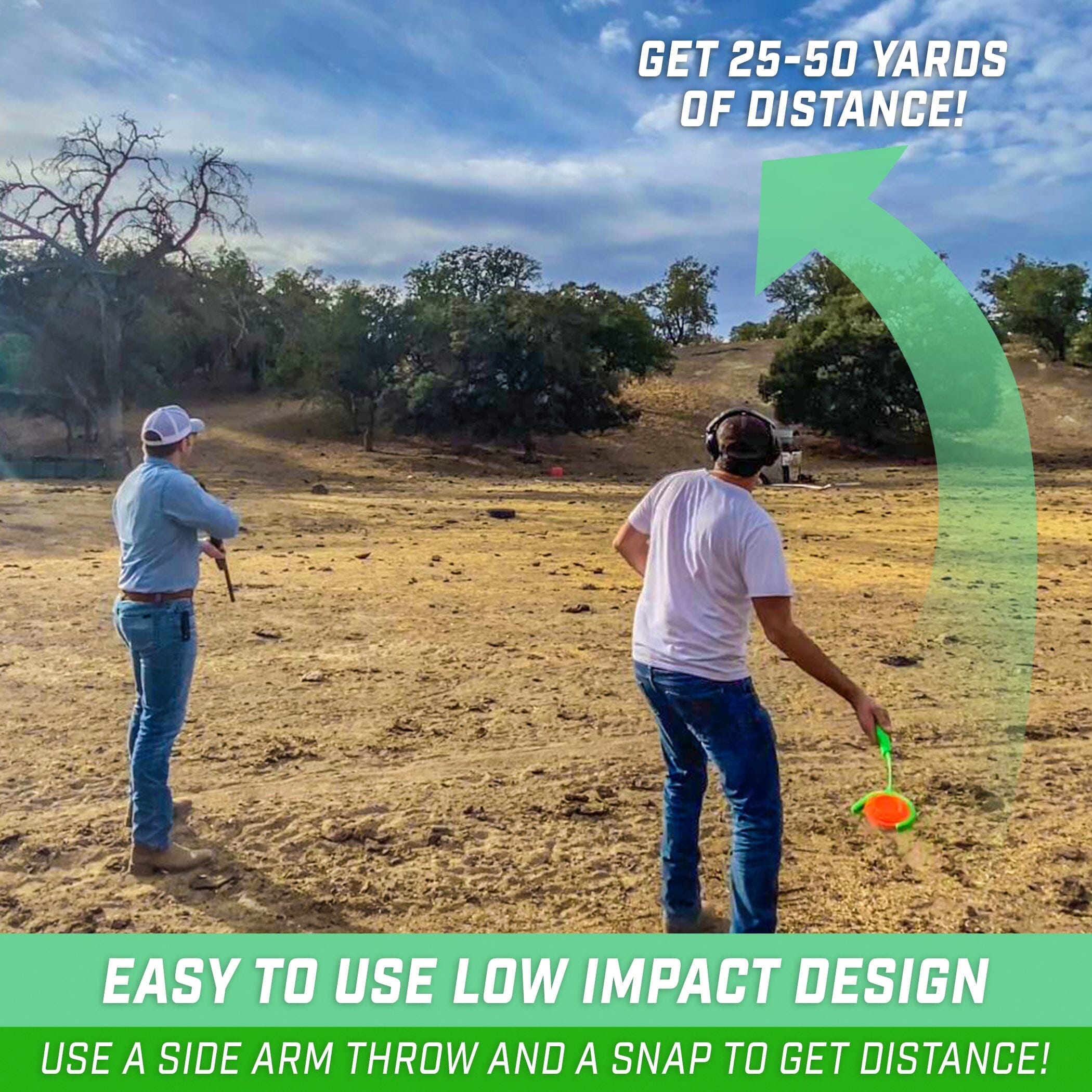 GoSports Outdoors Clay Catapult Handheld Clay Pigeon Thrower 2 Pack for Shooting Practice Target Practice GoSportsOutdoors.com 