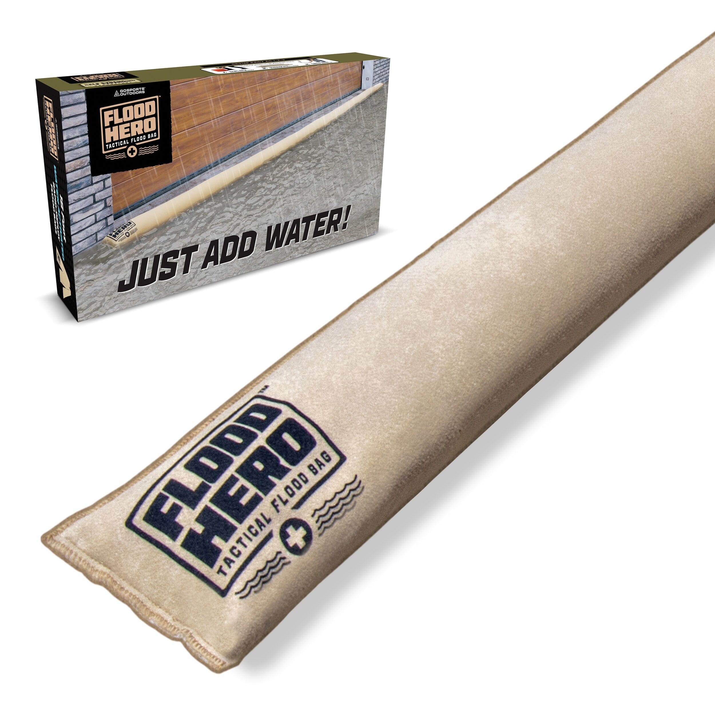 Flood Hero 18 ft Water Activated Sandbag - Flood Bag Barrier for Home PlayGoSports.com 