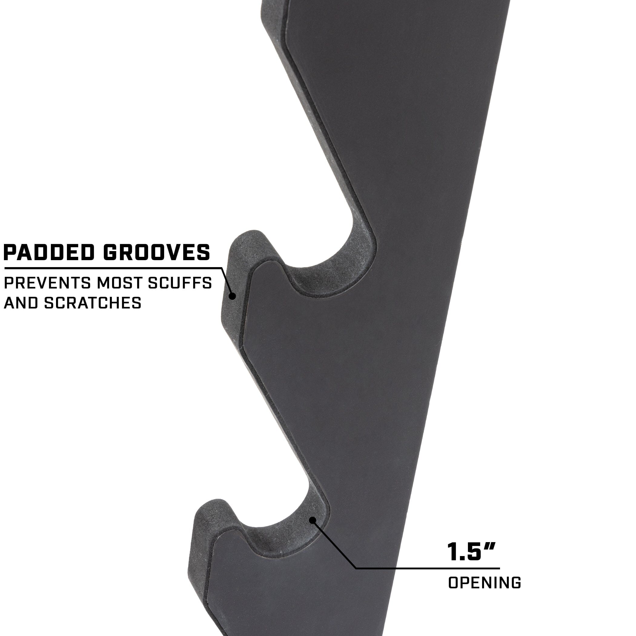 GoSports Outdoors Wall Mounted Firearm Display Rack with Premium Black Painted Pine - Holds 5 Rifles or Shotguns GoSports Outdoors 