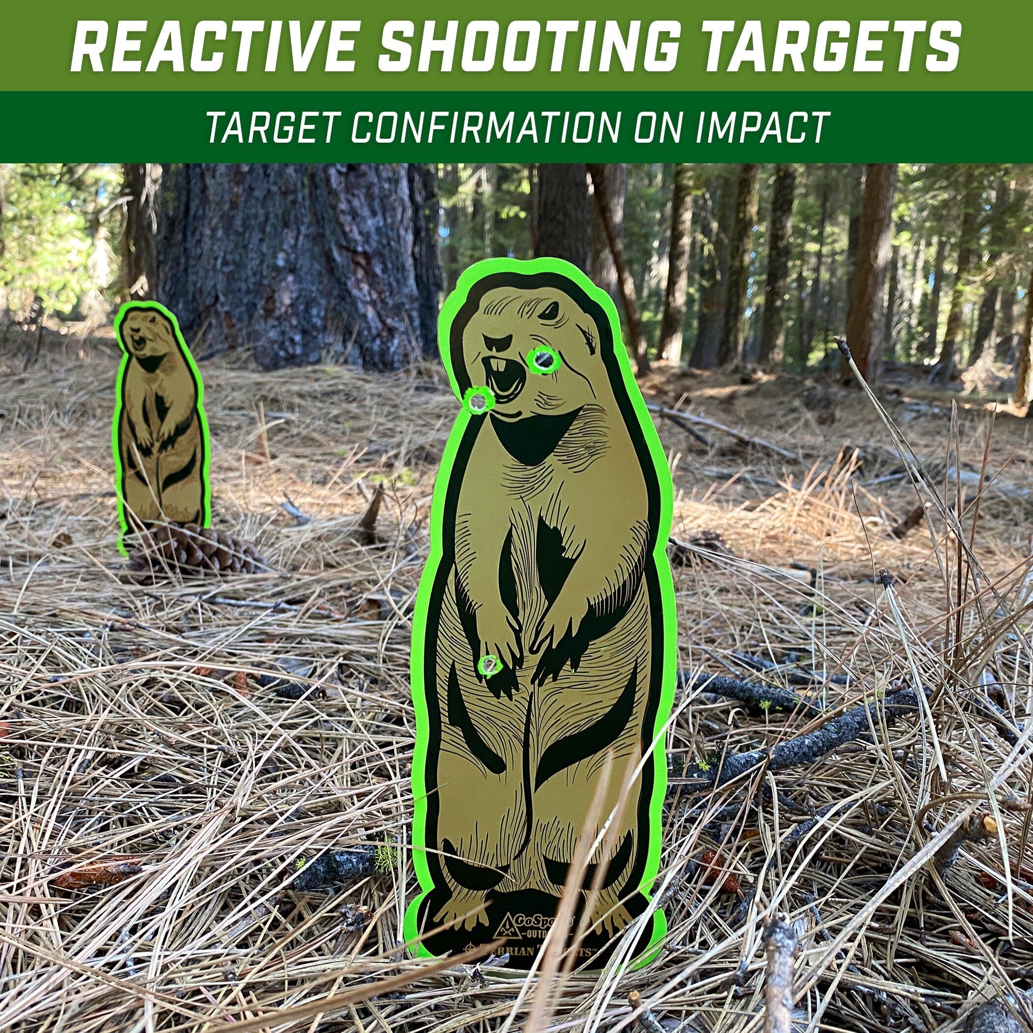 GoSports Outdoors Gopher Terrain Targets | Reactive Shooting Range Targets GoSportsOutdoors.com 