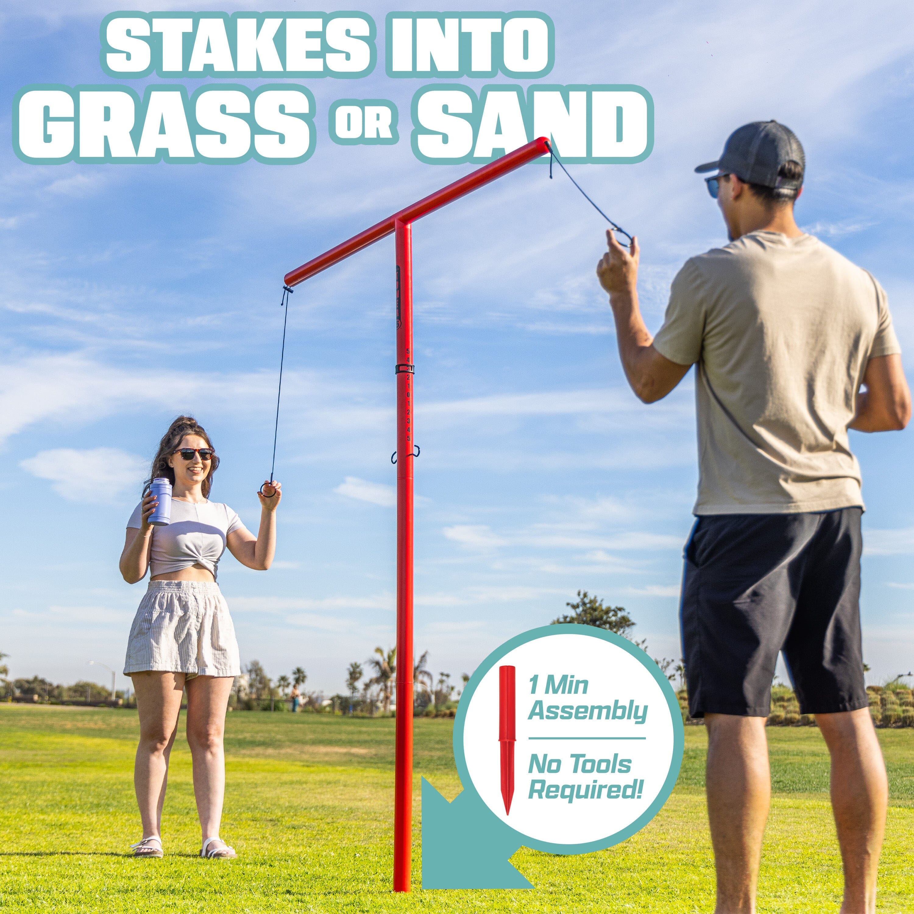 GoSports Tower 5 Giant Ring Swing Versus Game for Adults and Family - Hook and Ring Outdoor Yard Game GoSports 