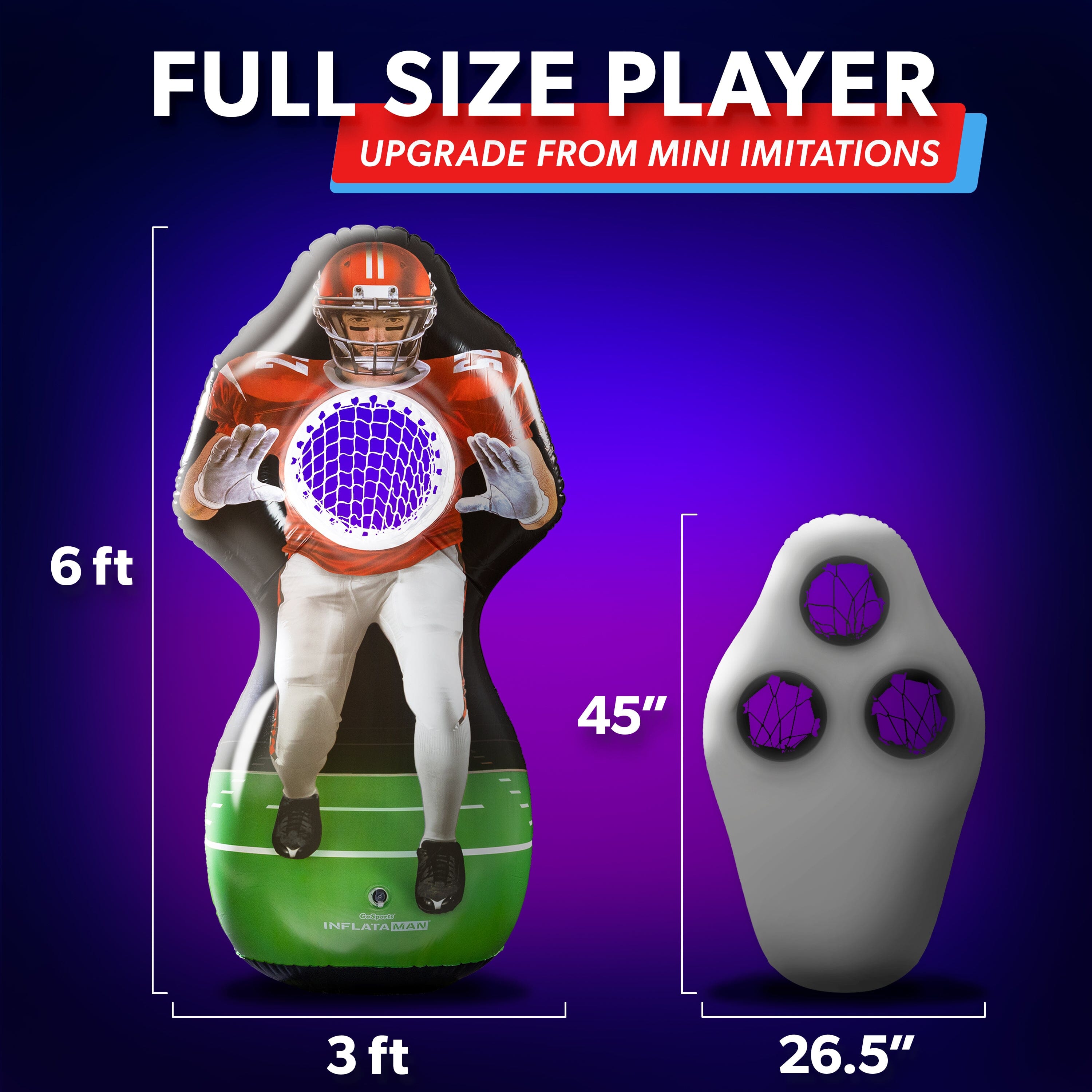 GoSports Inflataman Football Challenge Inflataman GoSports 