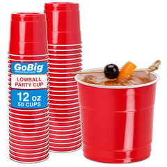 12 oz Disposable Standard Lowball Cups, 50 ct