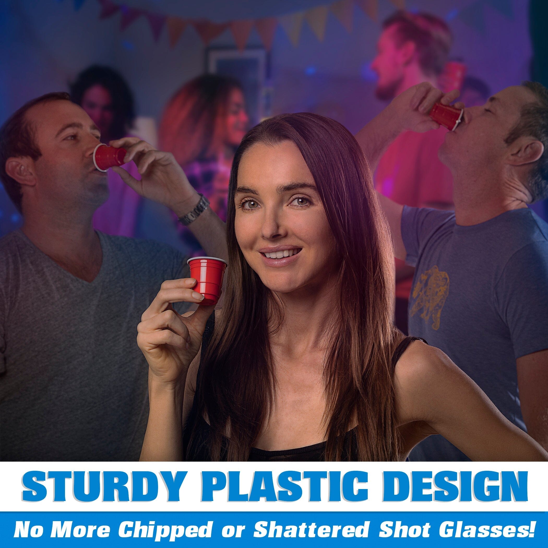 GoPong 2oz Plastic Shot Cups -200-Pack Party Cups GoPong 