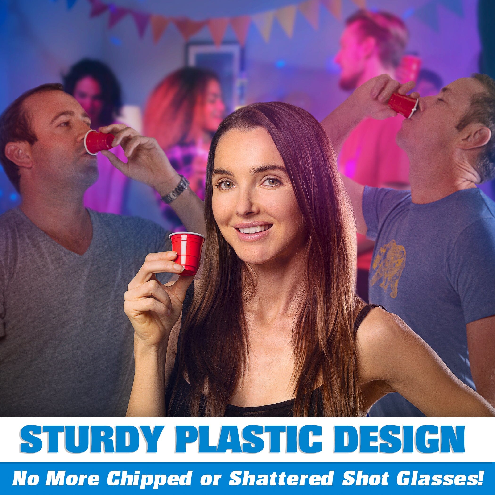 GoBig 2 oz Plastic Shot Cups - 25-Pack GoSports 