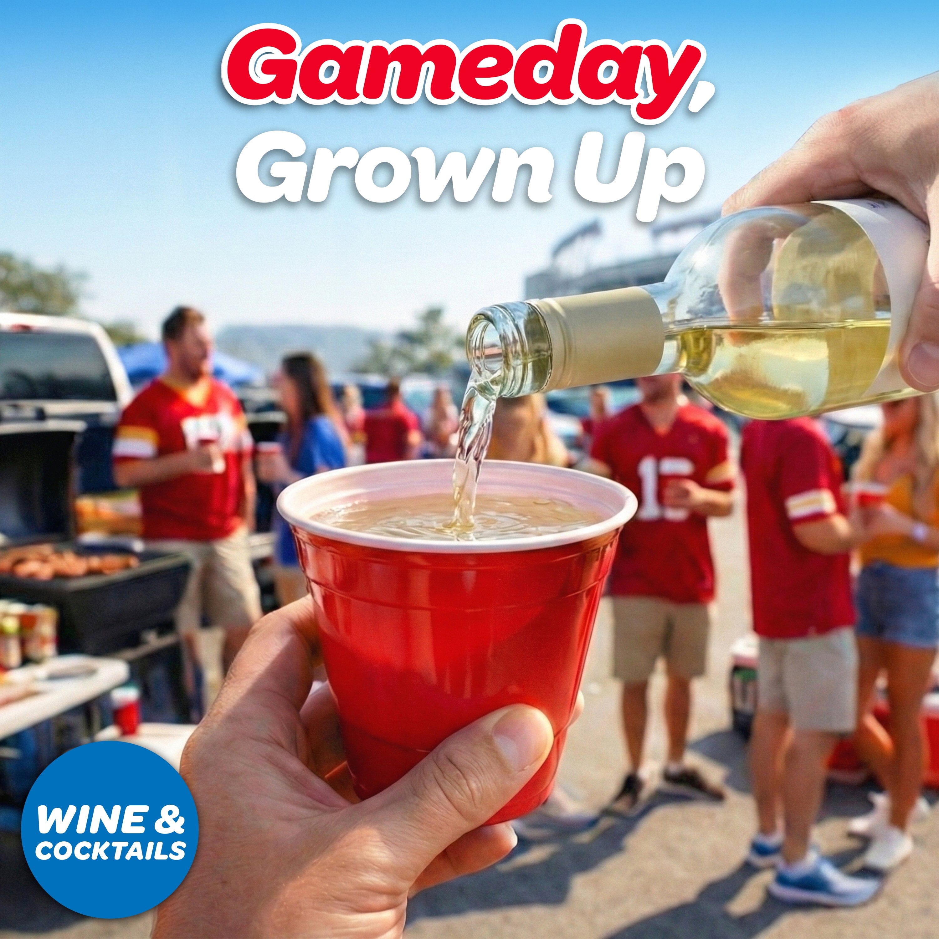 GoBig 9 oz Plastic Wine & Cocktail Cups - Disposable Plastic Party Cups for Alcohol Playgosports.com 