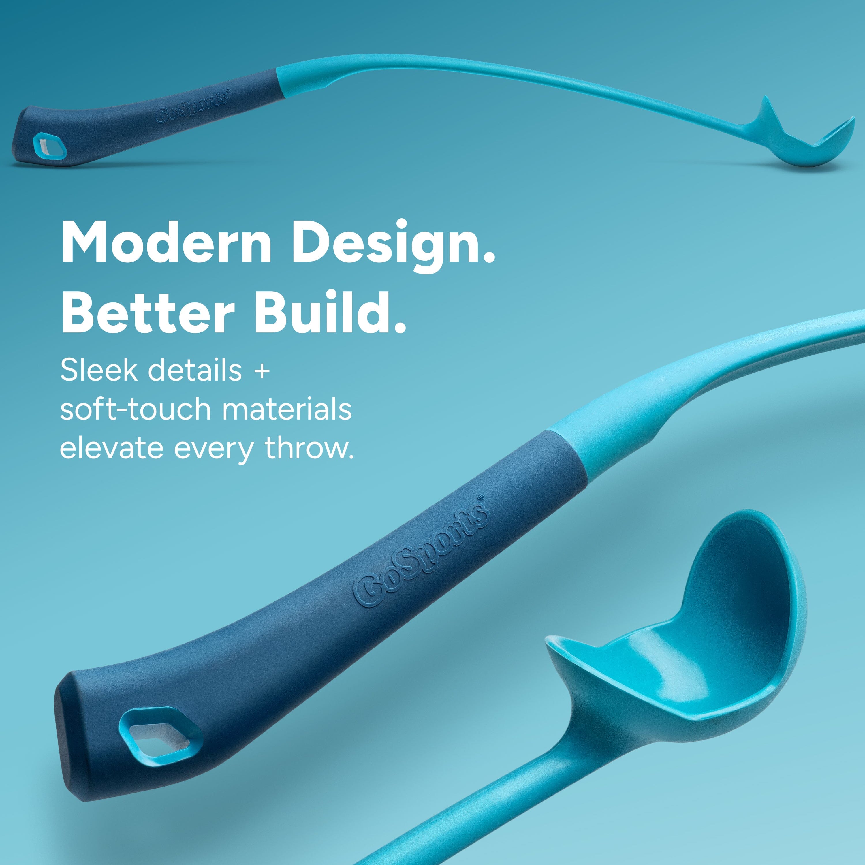 GoSports Pets Dog Ball Launcher - Ergonomic Tennis Ball Thrower for Dogs 20+ lbs - Includes Tosser and (2) 2.5 Inch Balls for Fetch Playgosports.com 