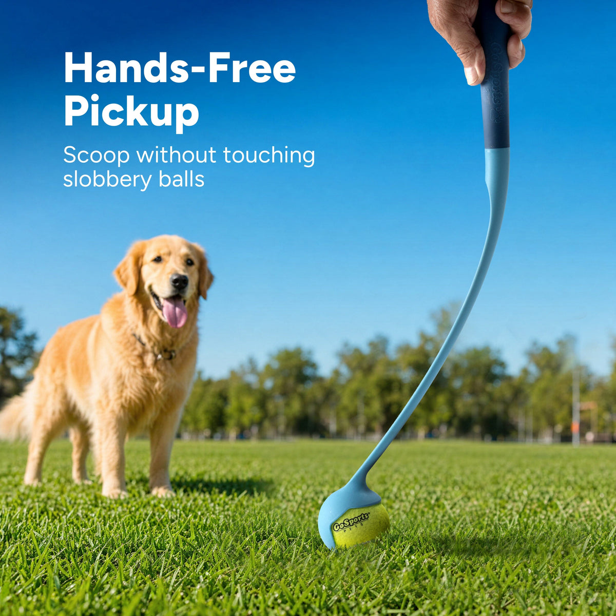 24" Soft-Touch Grip Dog Ball Launcher with 2 Tennis Balls, image 5 of 7