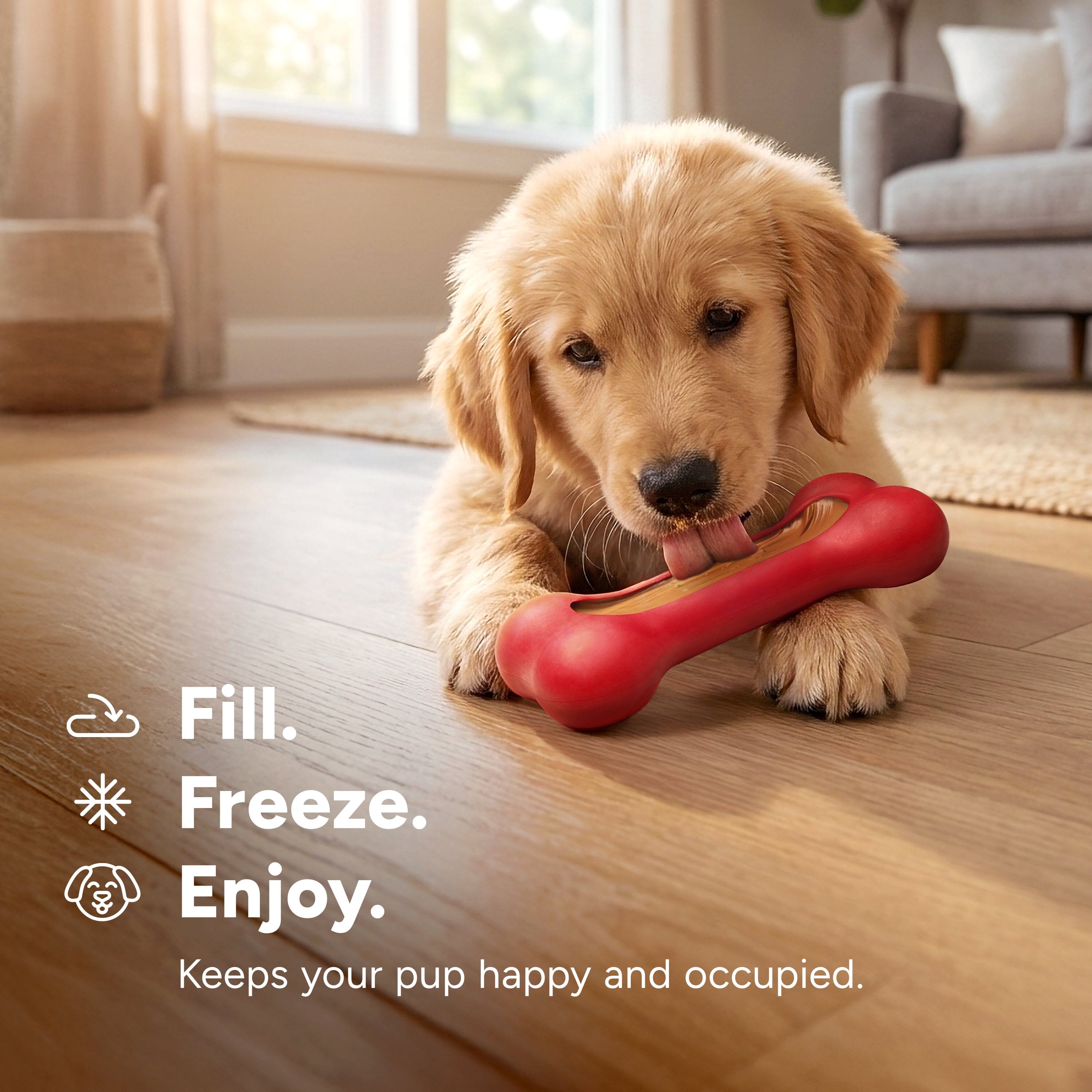 GoSports Pets PupsCream Freezable Dog Treat Station - Small or Large - Helps Keep Dogs Busy GoSports 