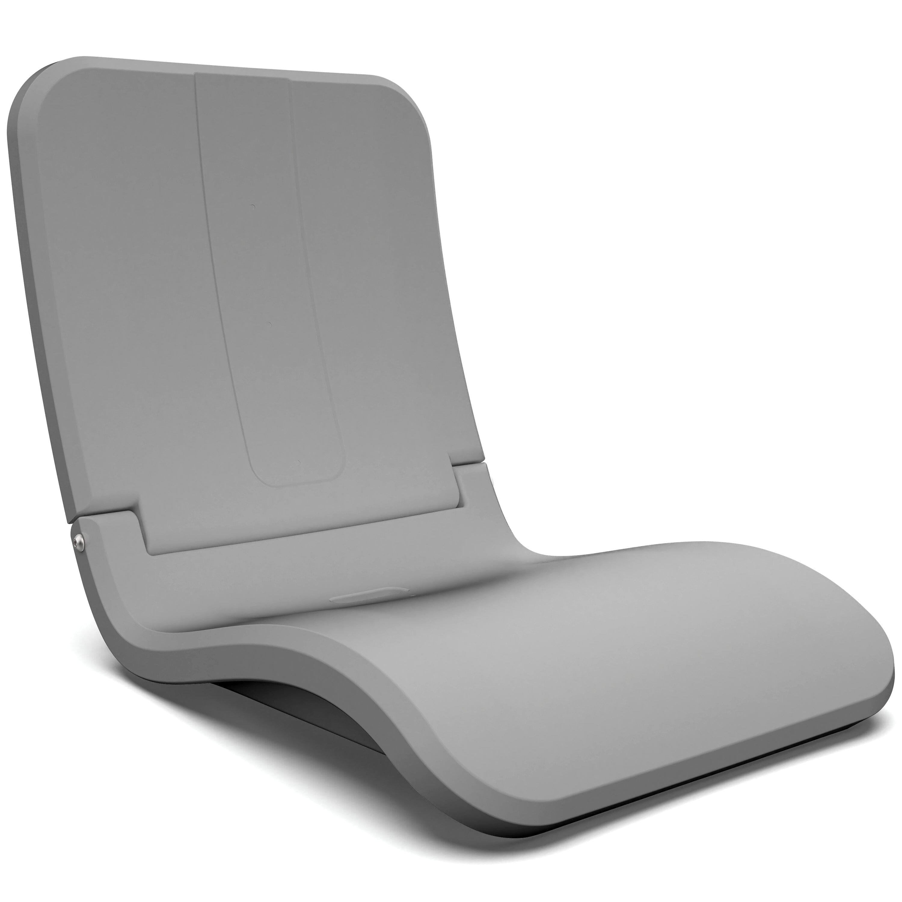 Coast Modern Portable Poolside Chair – Adult Foldable Flip Chair for Pool, Beach, Tailgating & Stadium – Durable Plastic with Back Support - Gray Playgosports.com 