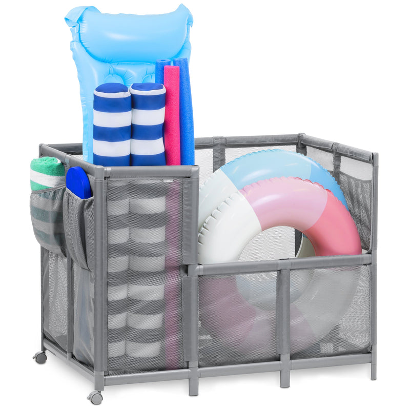 All-Weather Mesh Pool Toy Storage Bin