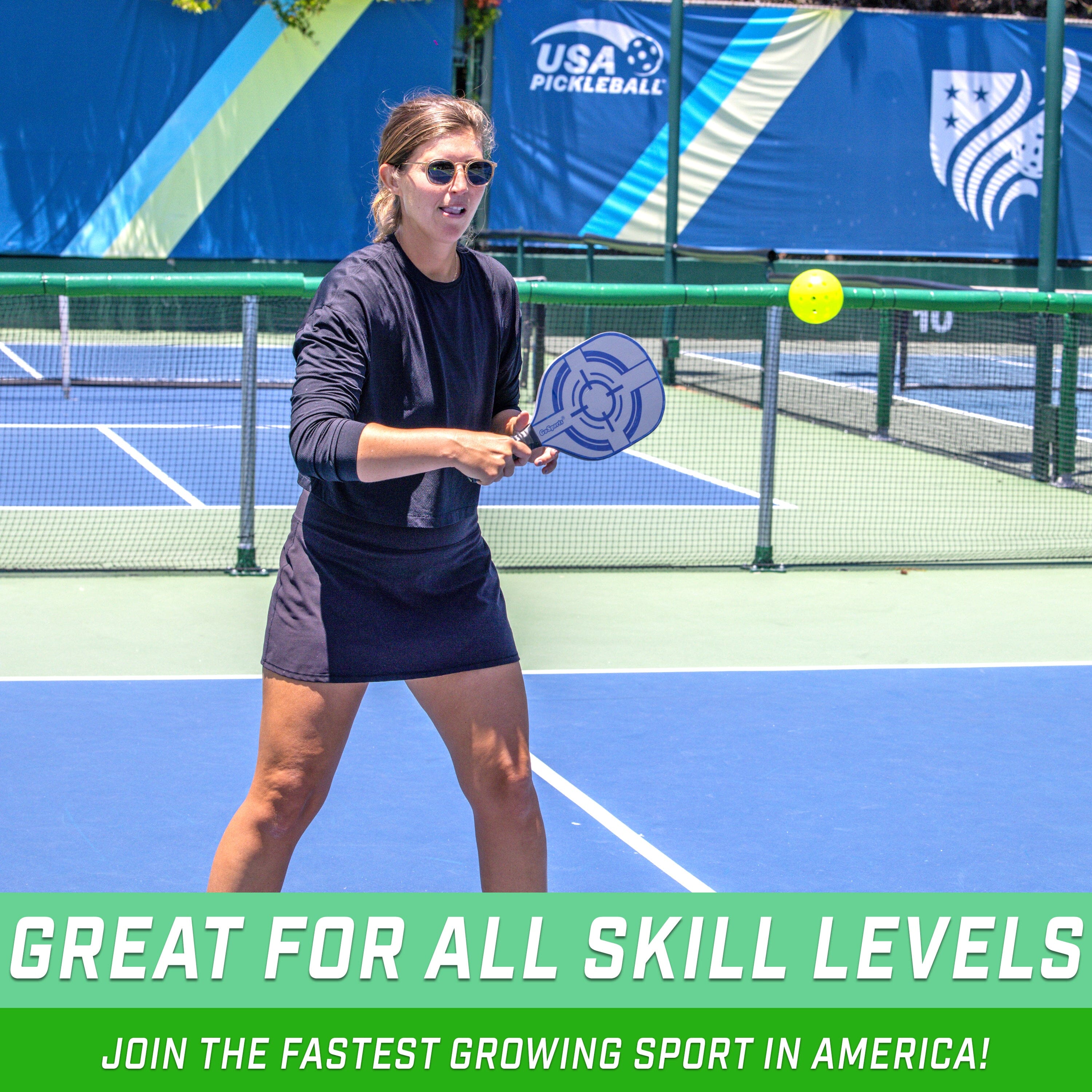 a woman is playing tennis on a court