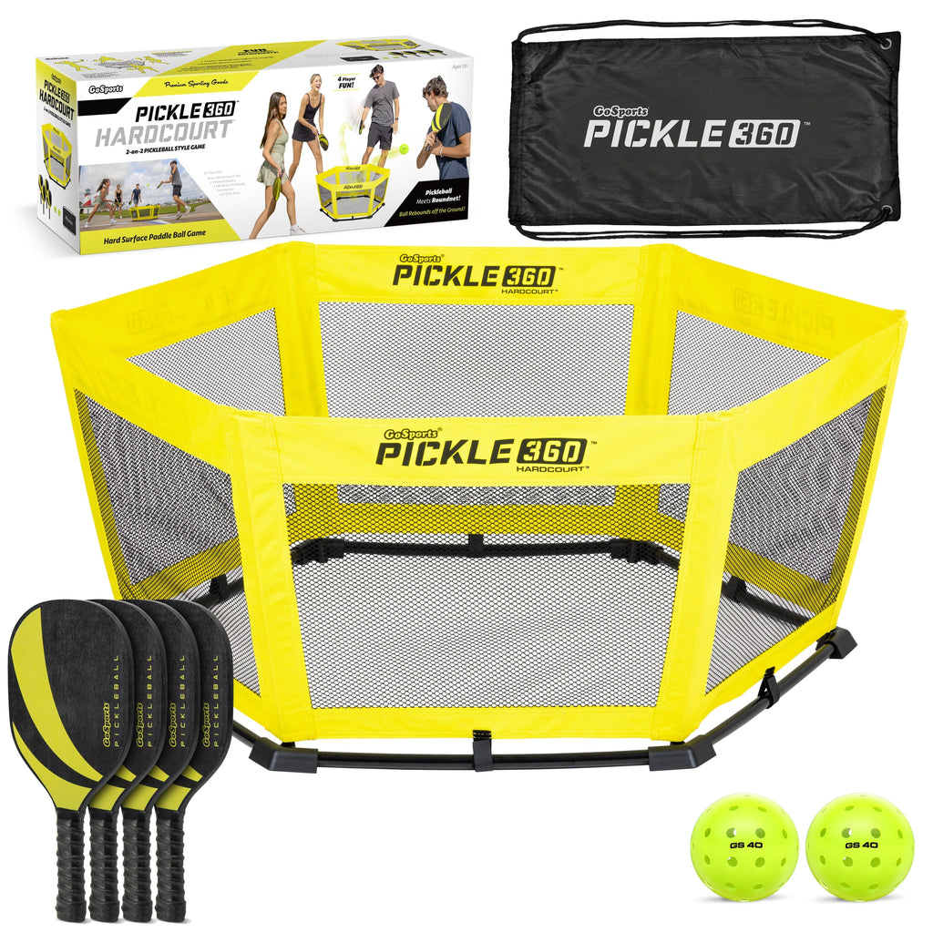 GoSports Pickle 360 Hardcourt Game Set - Pickleball Meets Roundnet - Hard Surface Paddle Ball Game GoSports 