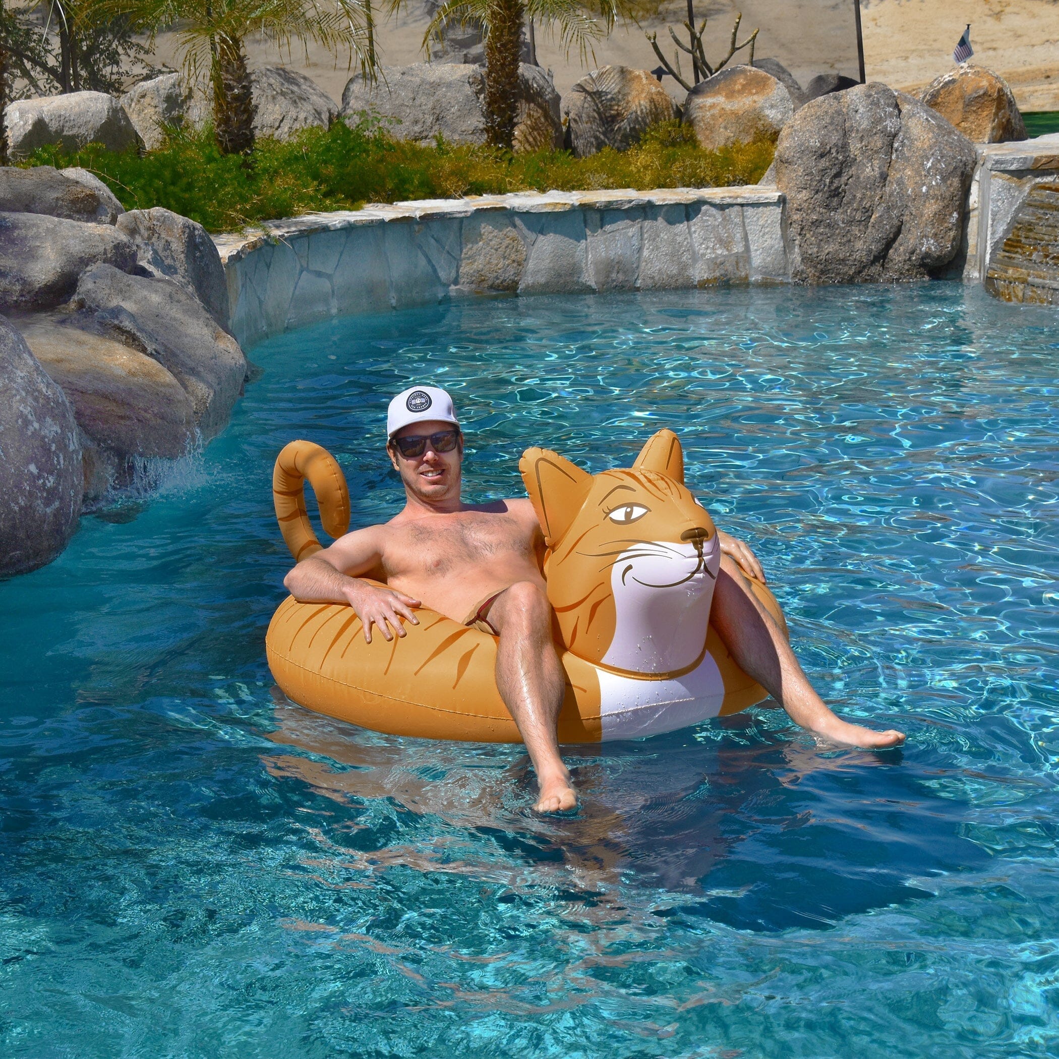 GoFloats Meowzers the Cat Party Tube Inflatable Raft GoFloats 