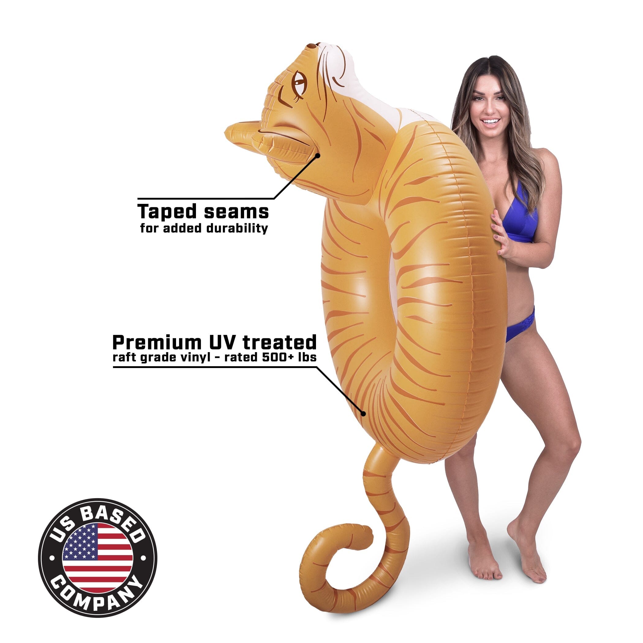 GoFloats Meowzers the Cat Party Tube Inflatable Raft GoFloats 