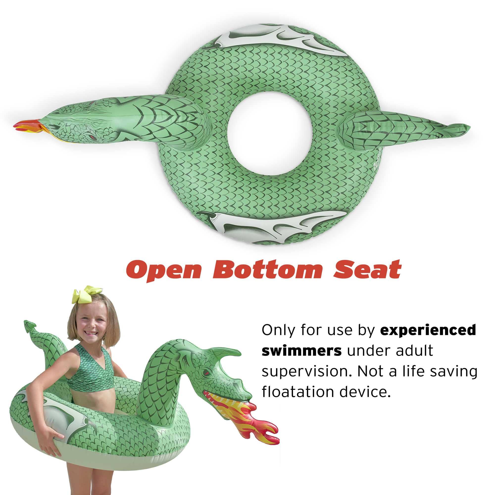 GoFloats Jr Pool Float Party Tube - Fire Dragon GoFloats 