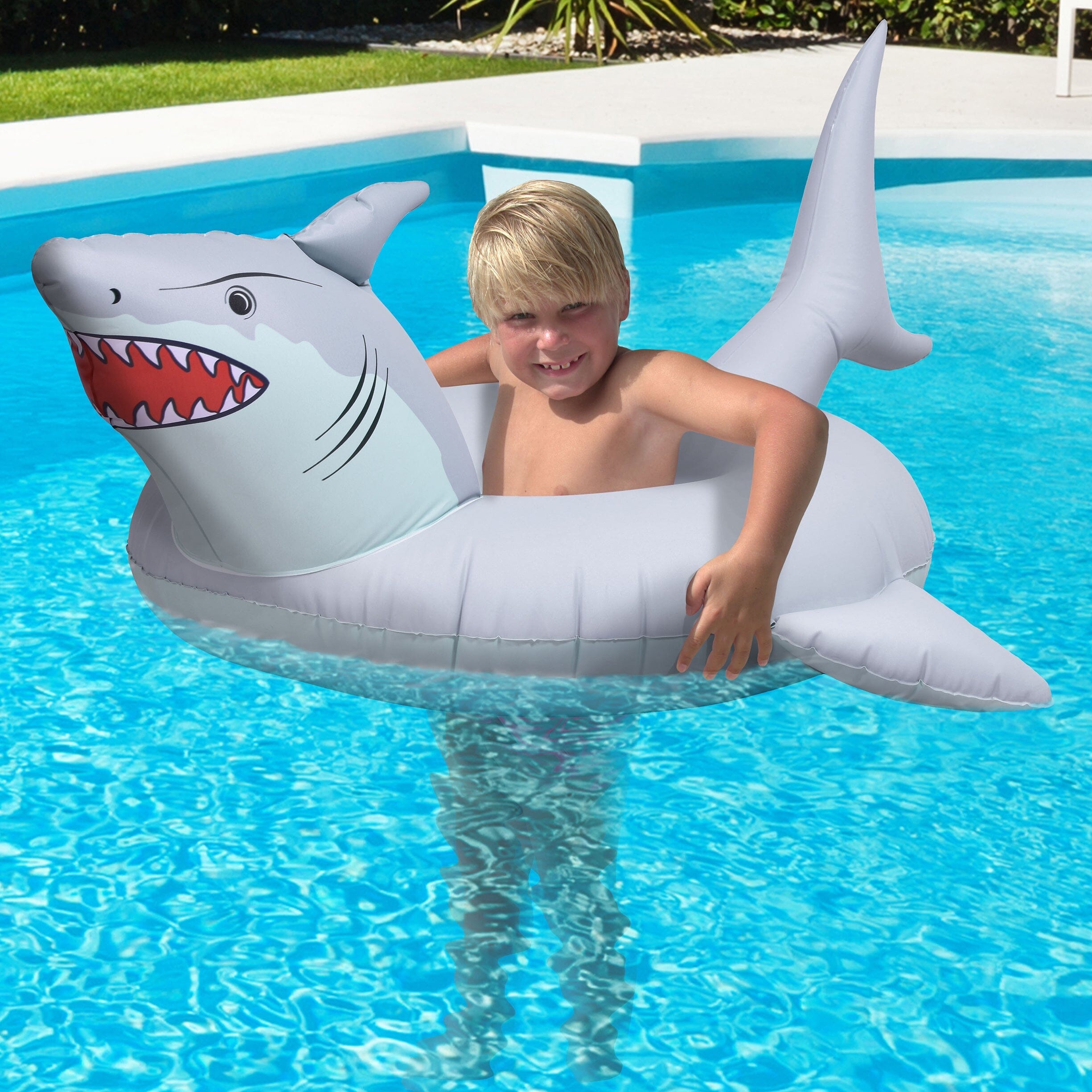 GoFloats Jr Pool Float Party Tube - Shark GoFloats 