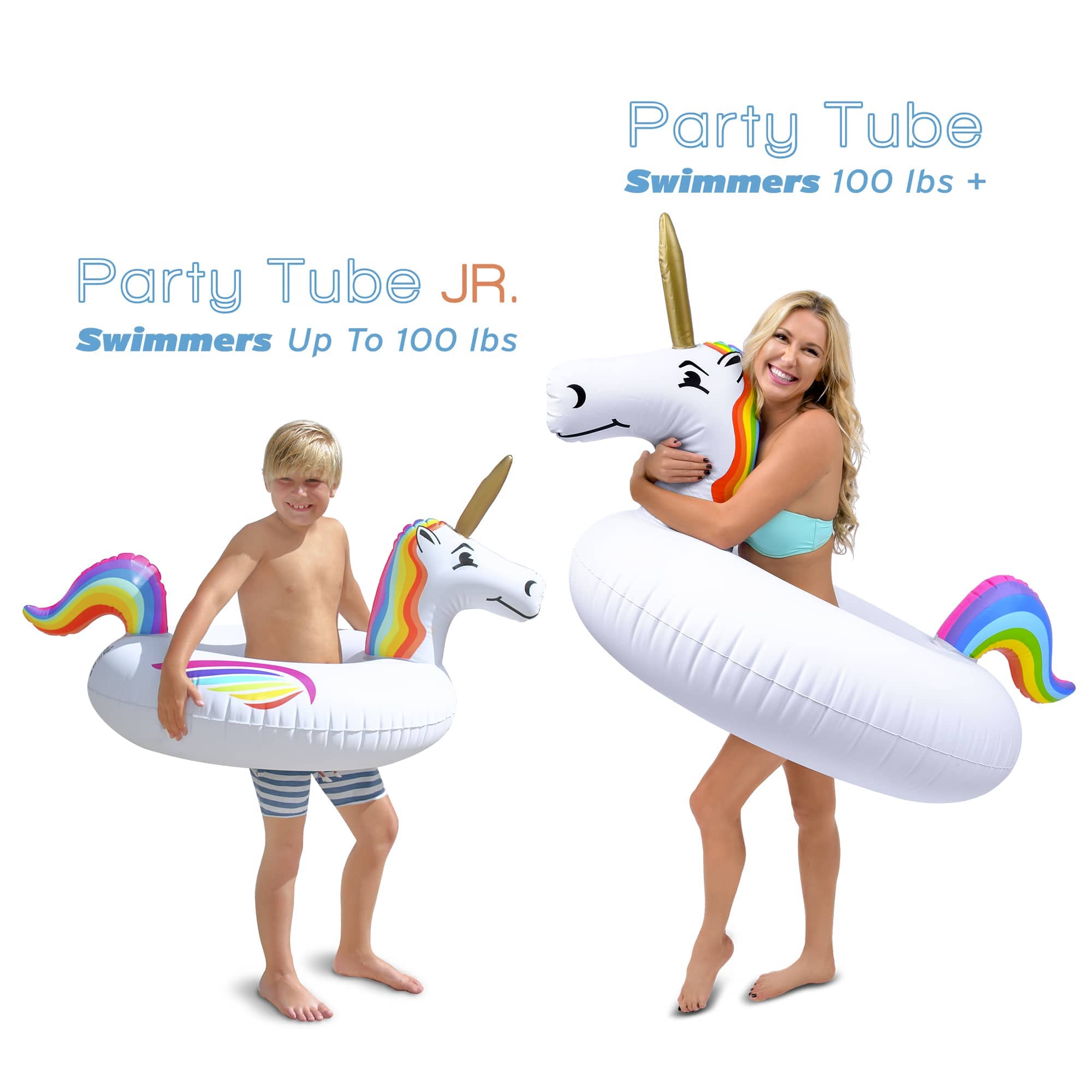 GoFloats Jr Pool Float Party Tube - Unicorn GoFloats 