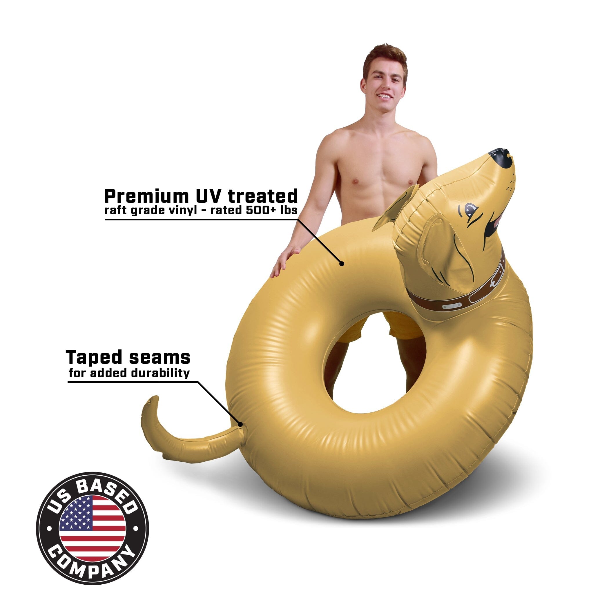 GoFloats Party Tube Inflatable Raft - Buddy the Dog GoFloats 