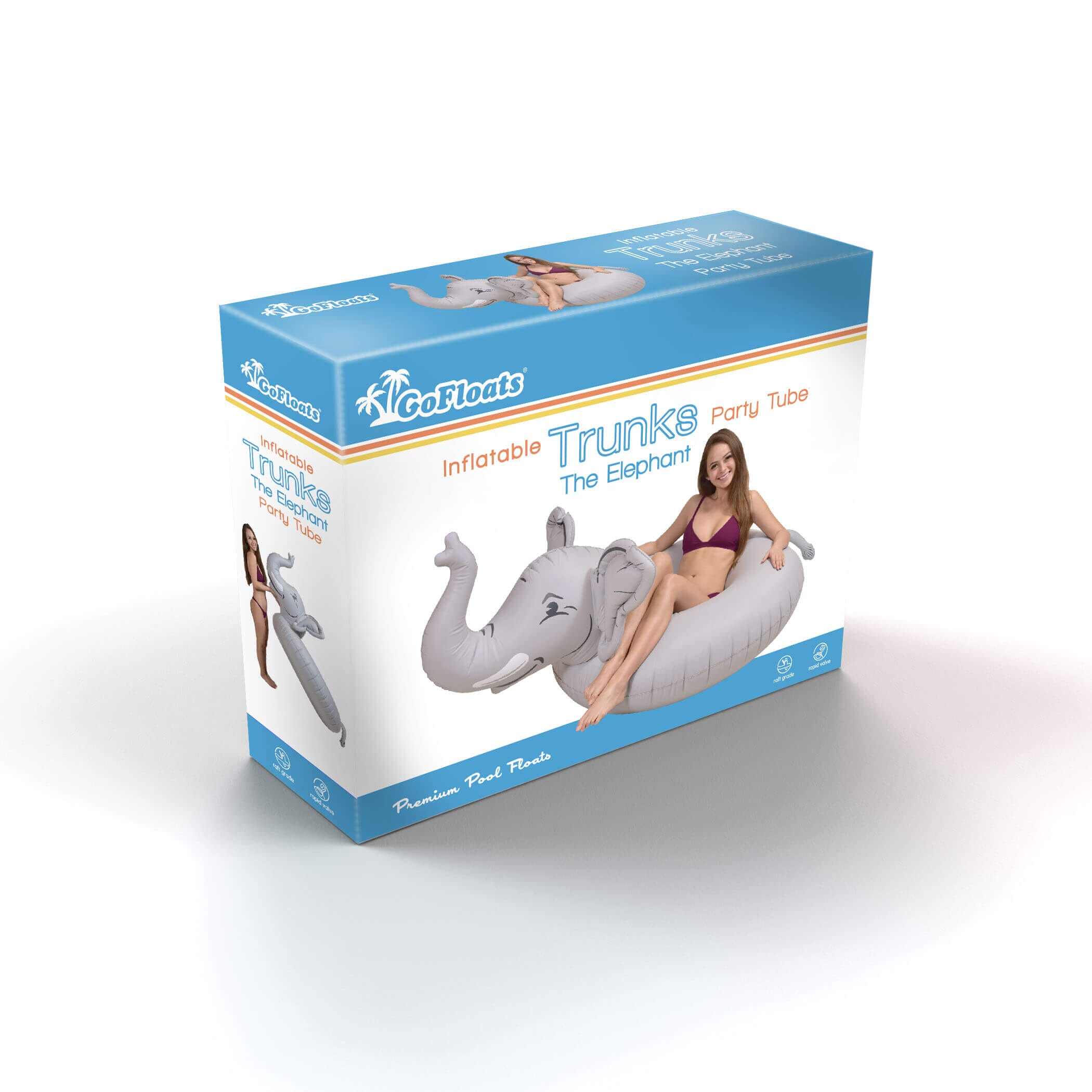 GoFloats Party Tube Inflatable Raft - Elephant GoFloats 