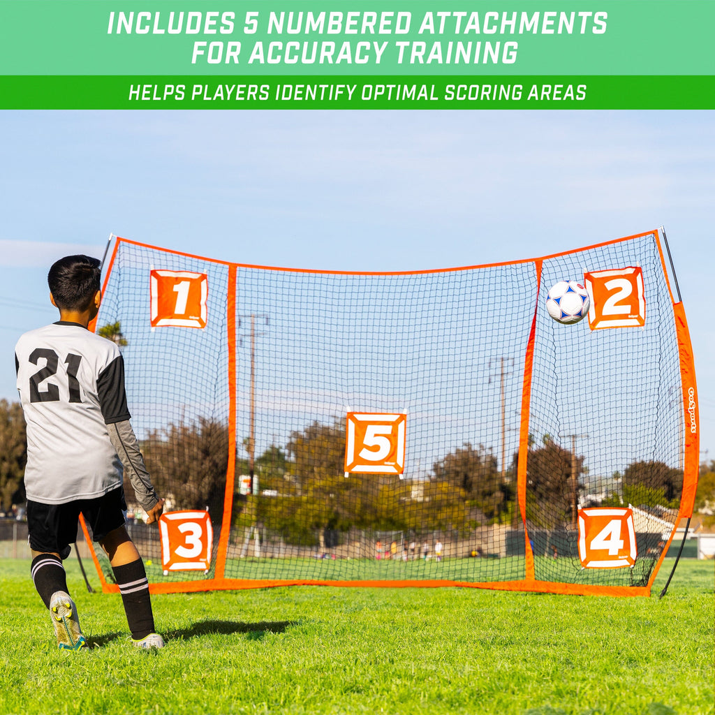 GoSports Strike Net Soccer Training Goal & Rebounder -12 ft x 8 ft Playgosports.com 