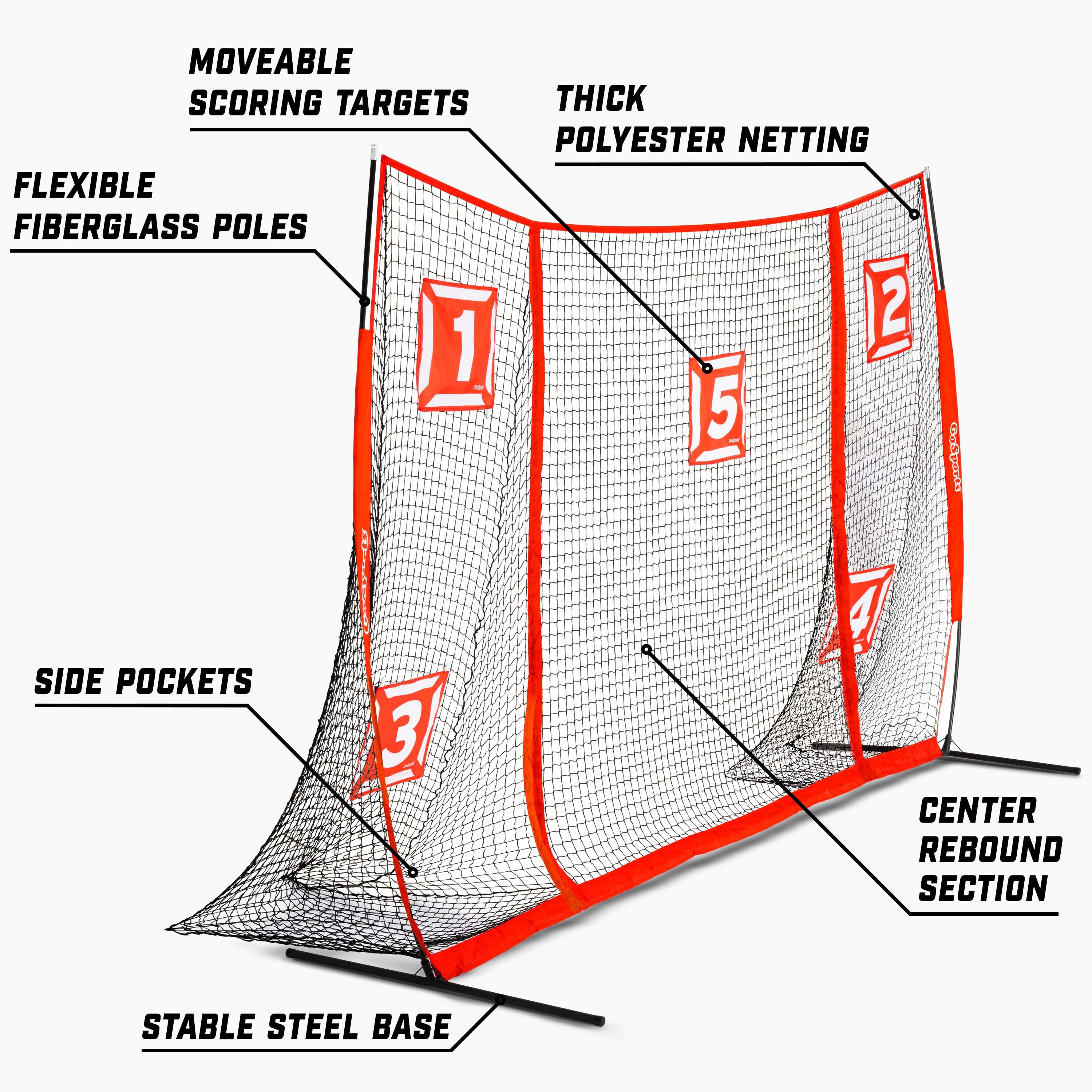 the baseball net with instructions