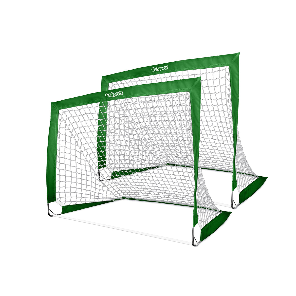 4' x 3' Team Tone Portable Soccer Goals for Kids GoSports Soccer Dark Green 