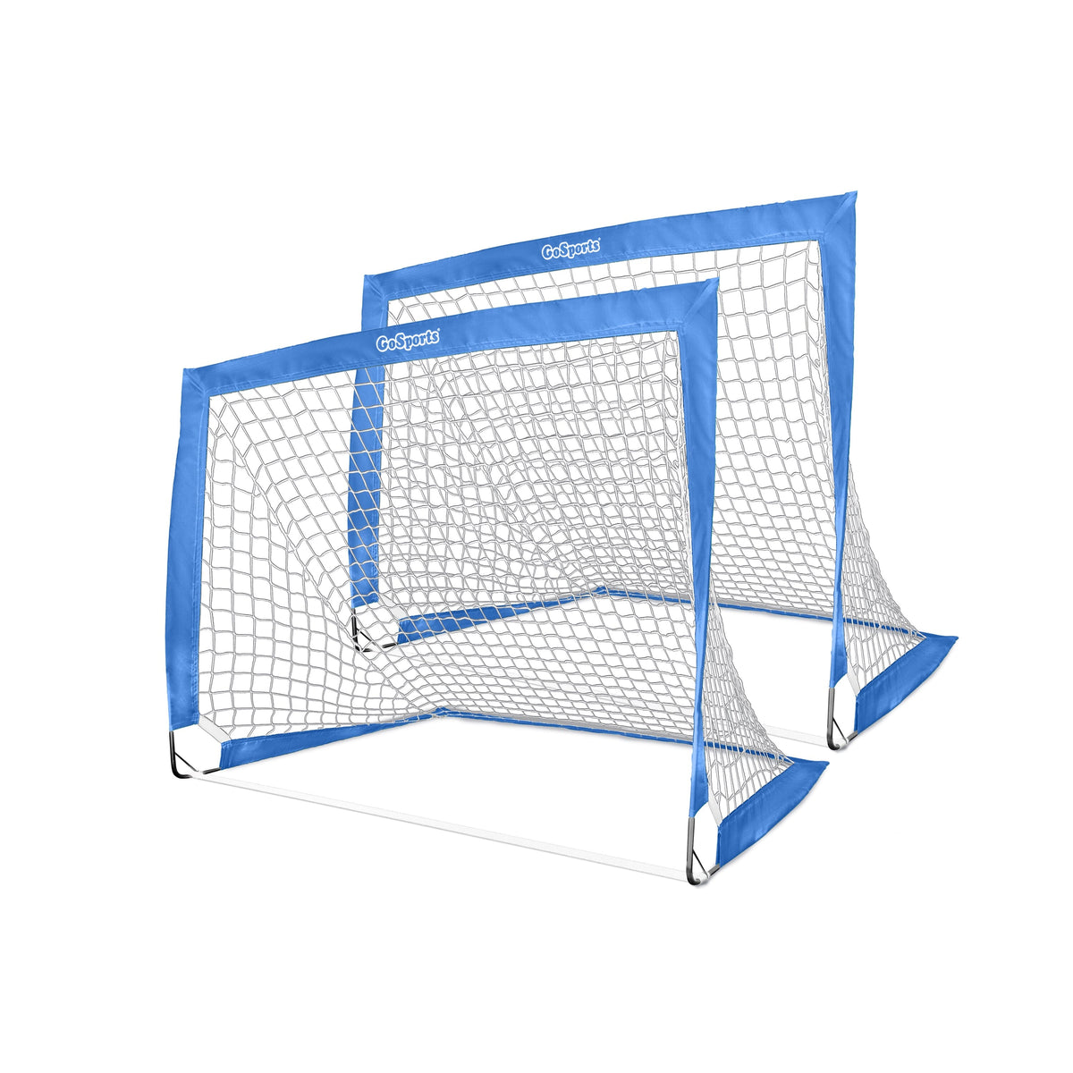 4' x 3' Team Tone Portable Soccer Goals for Kids GoSports Soccer Royal Blue 