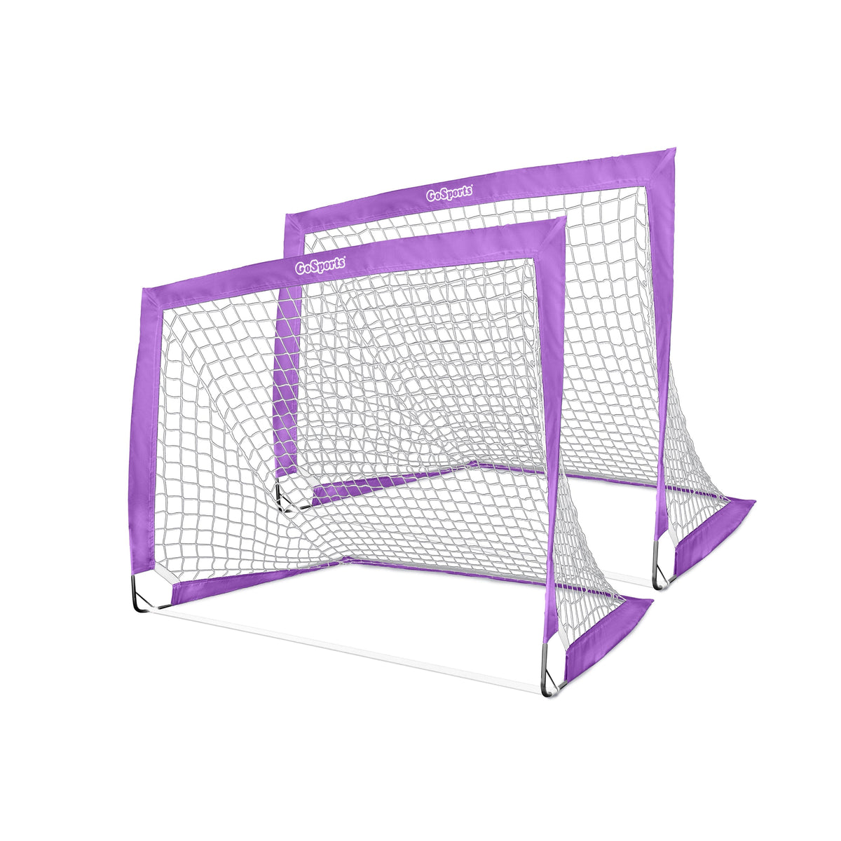 4' x 3' Team Tone Portable Soccer Goals for Kids GoSports Soccer Purple 