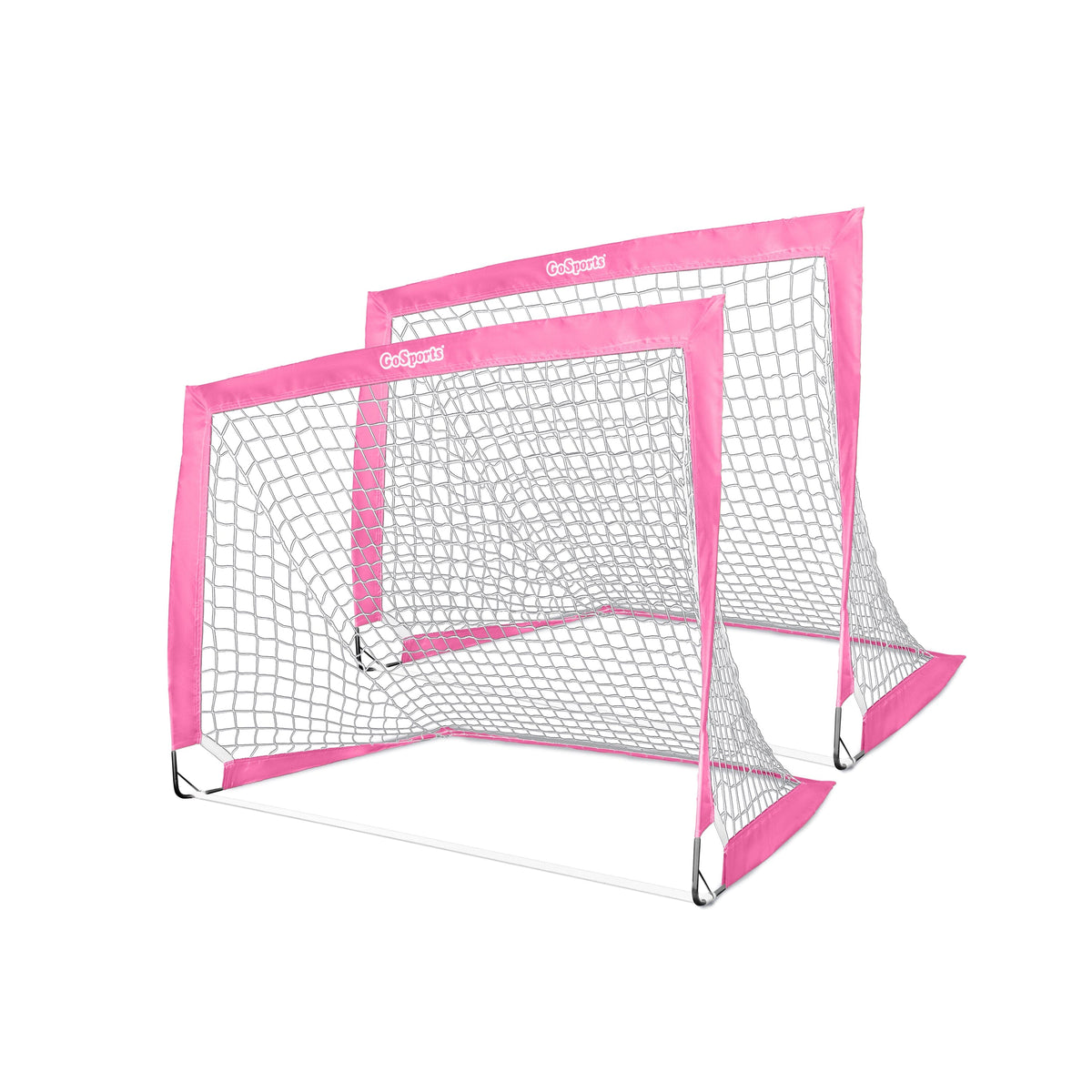 4' x 3' Team Tone Portable Soccer Goals for Kids GoSports Soccer Pink 