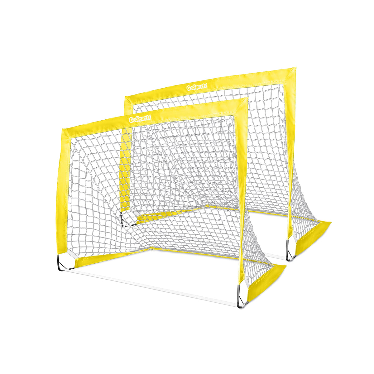 4' x 3' Team Tone Portable Soccer Goals for Kids GoSports Soccer Yellow 