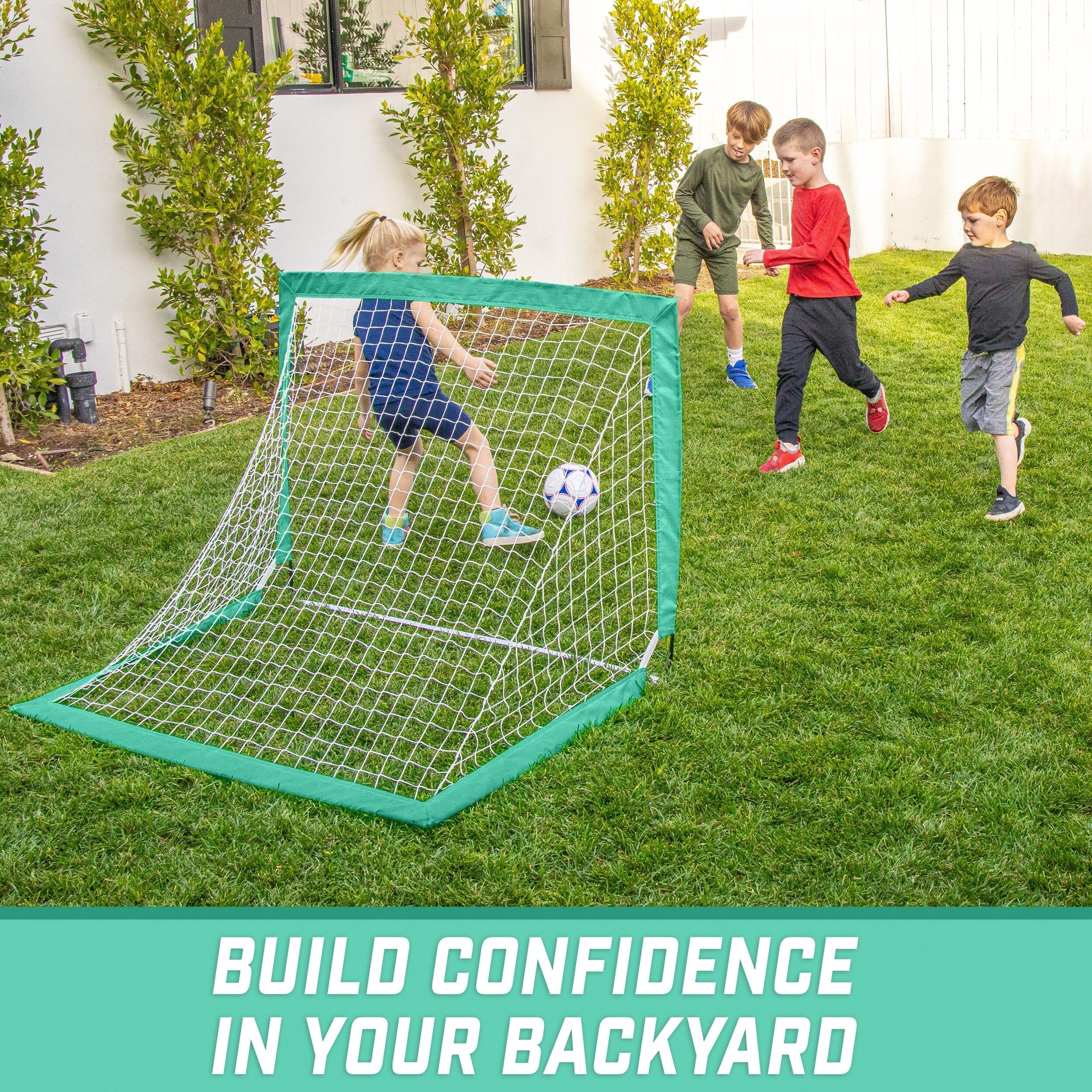GoSports Team Tone Portable Soccer Goal for Kids - Pop Up Net for Backyard GoSports 