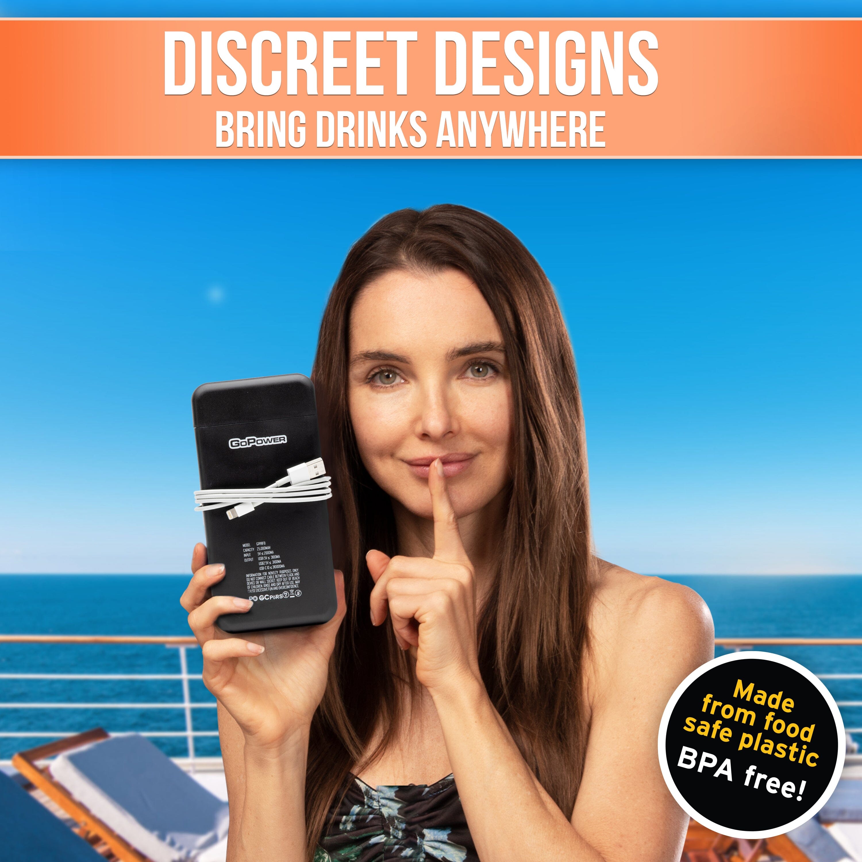 a woman holding a black box of cosmetics