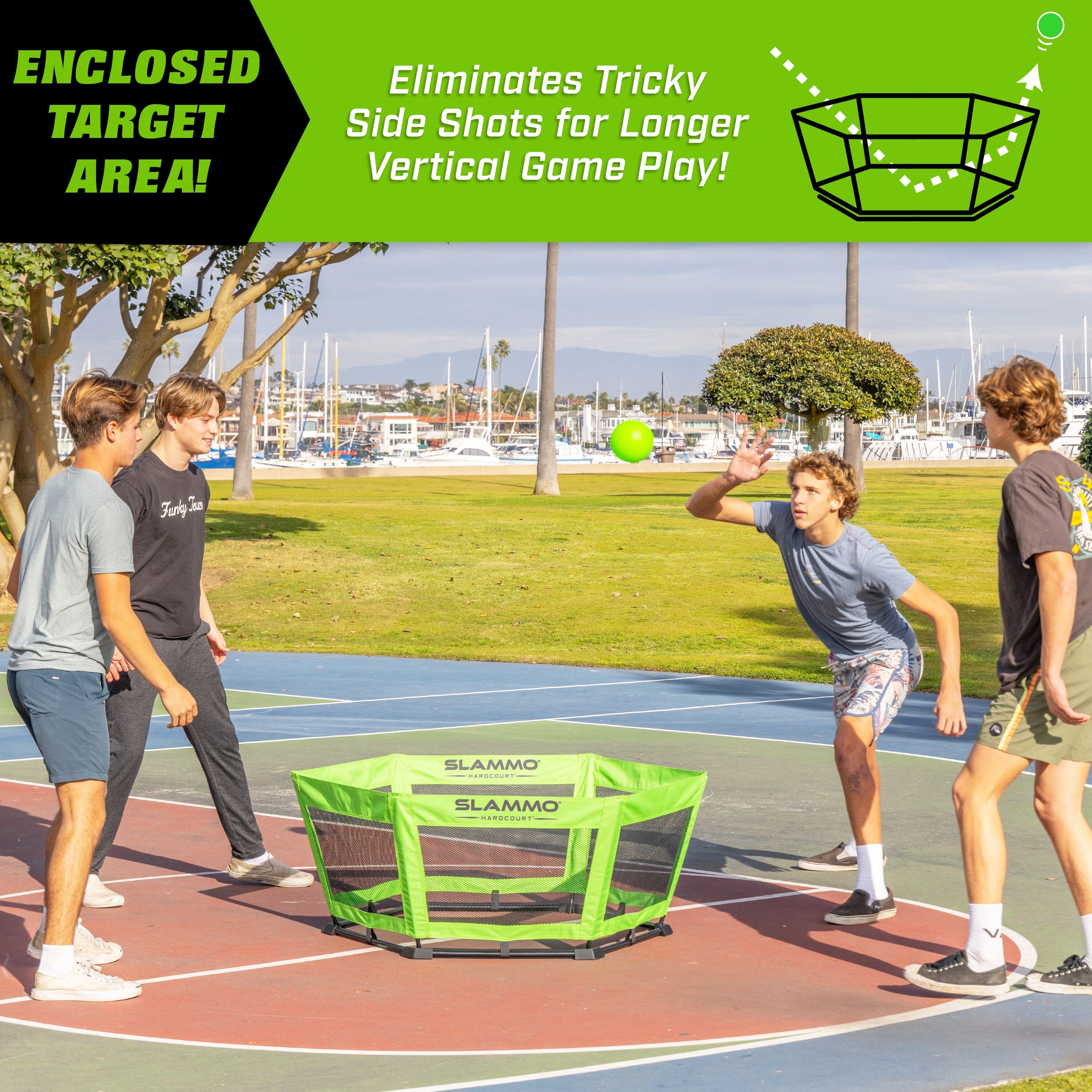 a group of young men playing a game of basketball