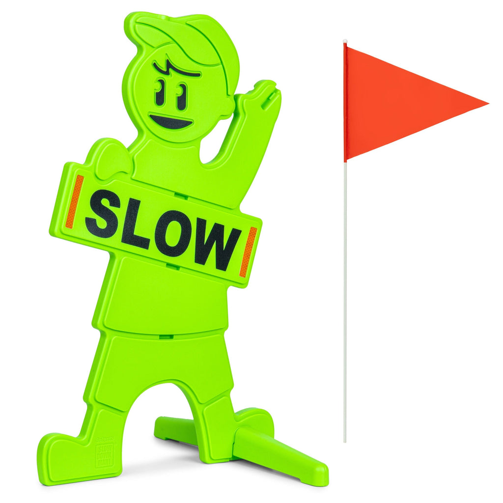 GoSports Kids at Play Safety Sign for Street- High Visibility Slow Down ...