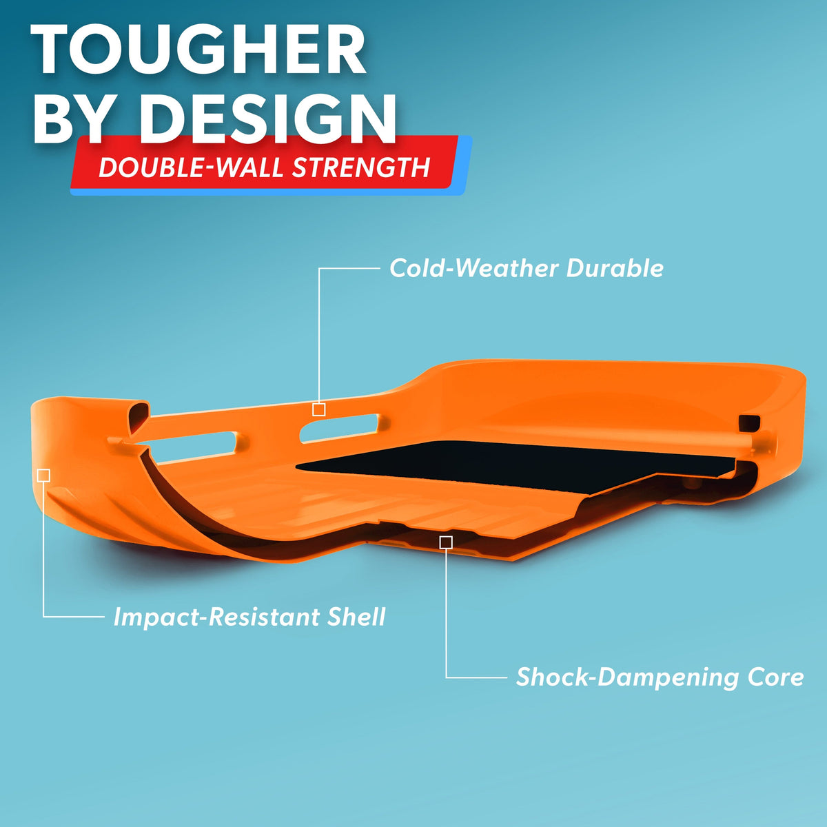 40" Heavy-Duty Snow Sled Gosports Snow Sports 