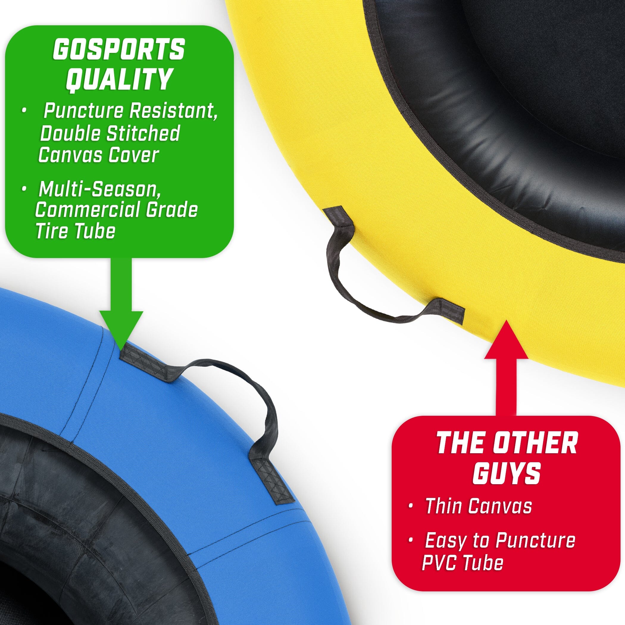 a yellow and blue tire with a black tire cover