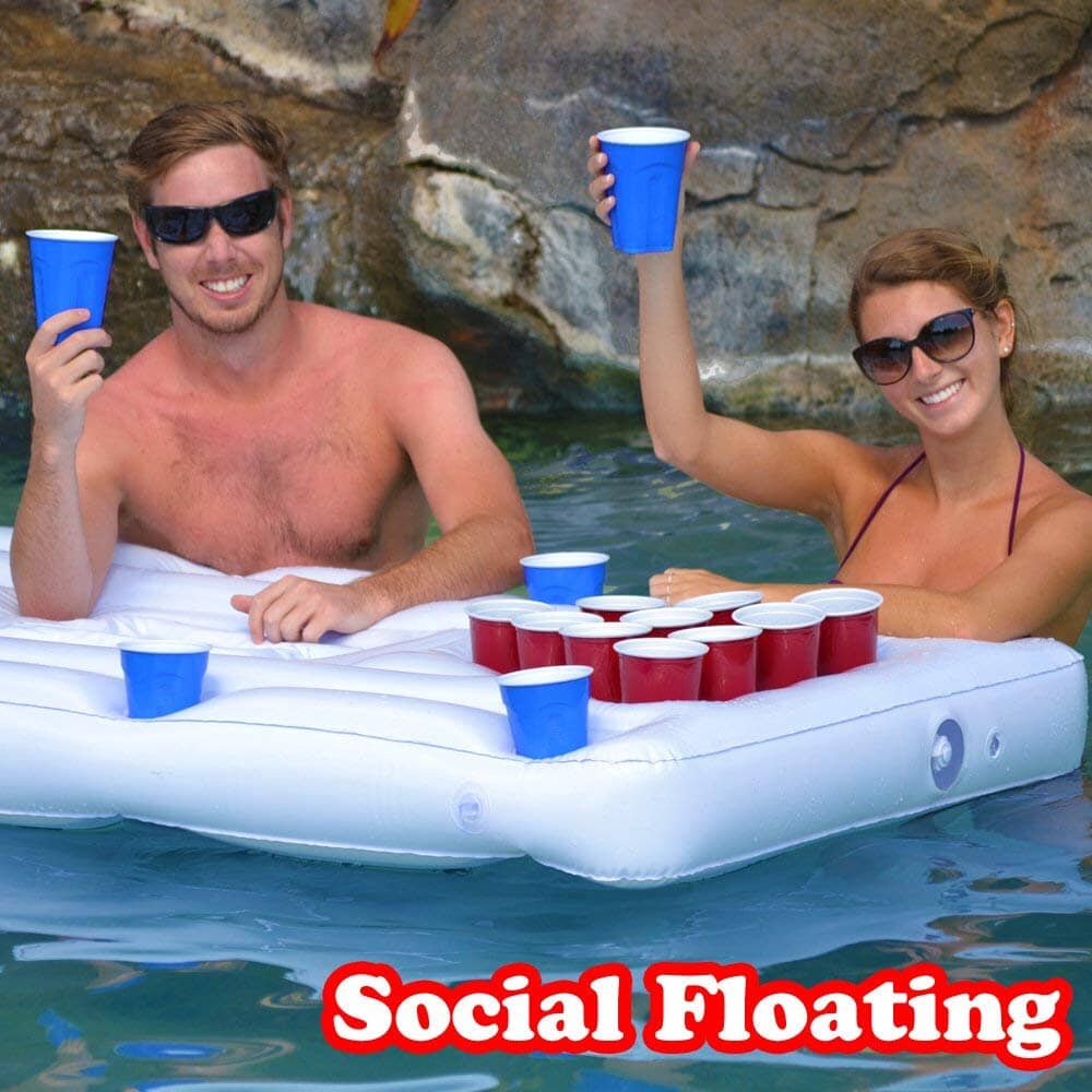 GoPong Original Floating Beer Pong Table with Cooler & Cup Holders Floating Beer Pong gopong.com 