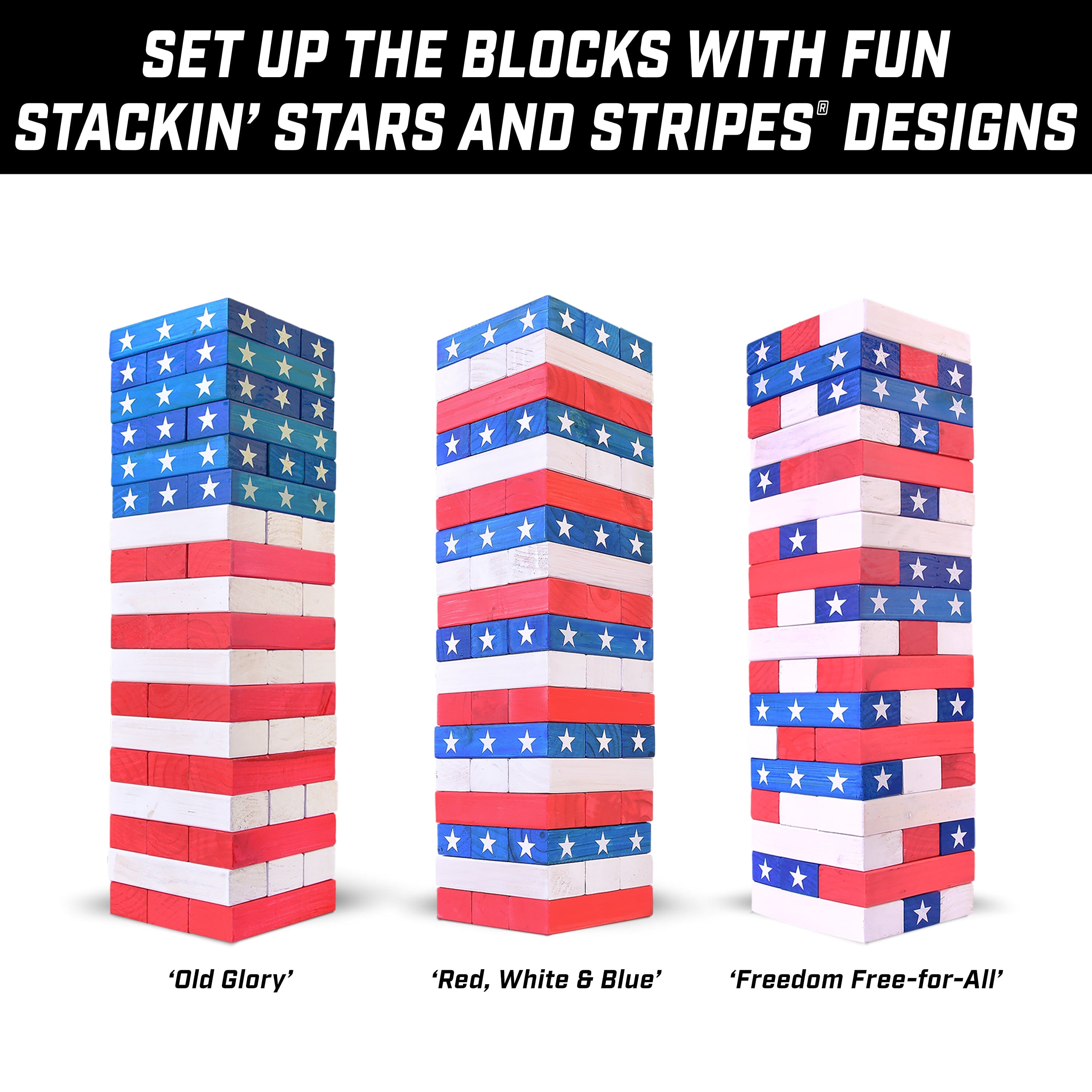 GoSports Toppling Tower - Giant Wooden Stacking Game - Stacks Up to 5 ft Toppling Tower GoSports 