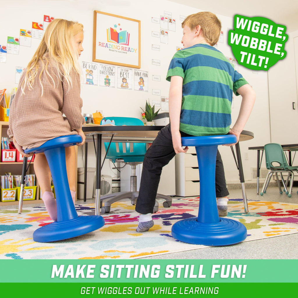 GoSports 18 Inch Wobble Chair - Sensory Stool for Active Kids - ADHD Chair for Classrooms or Home GoSports 