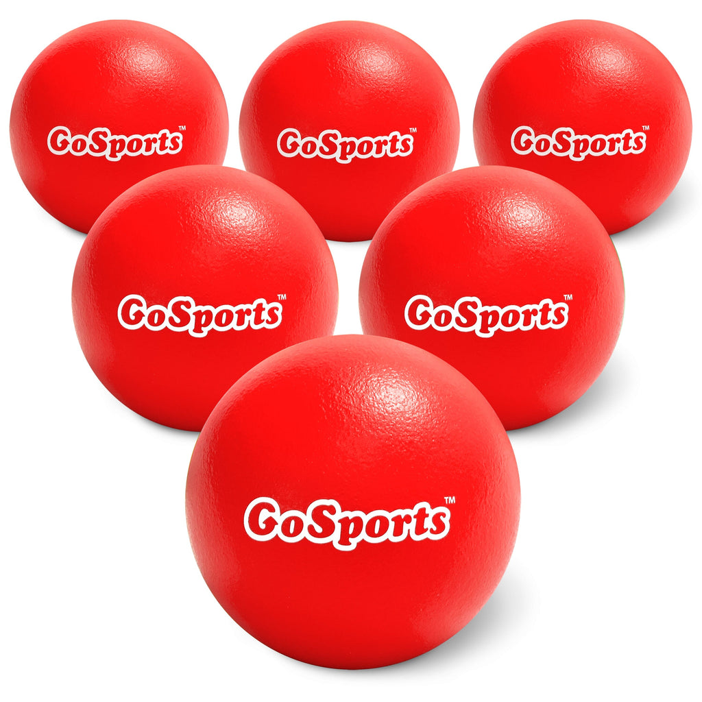 GoSports 7 Inch Soft Skin Foam Playground Dodgeballs - 6 Pack - Red Playgosports.com 