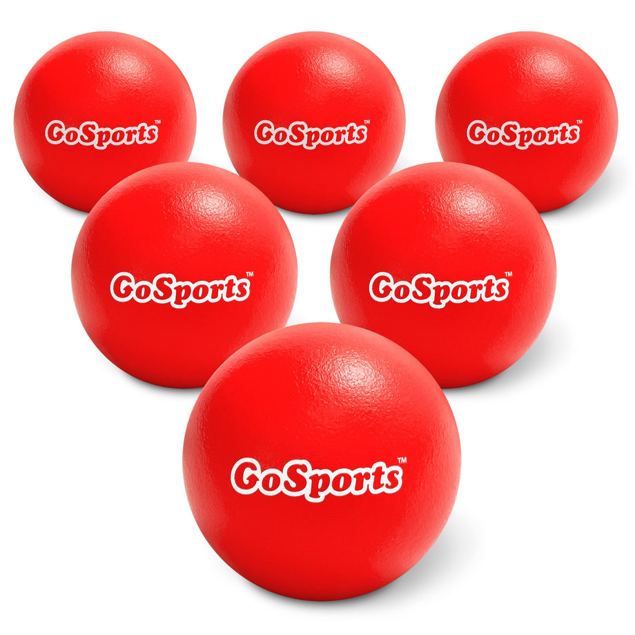 GoSports 6 in Soft Skin Foam Playground Dodgeballs - 6-pack –
