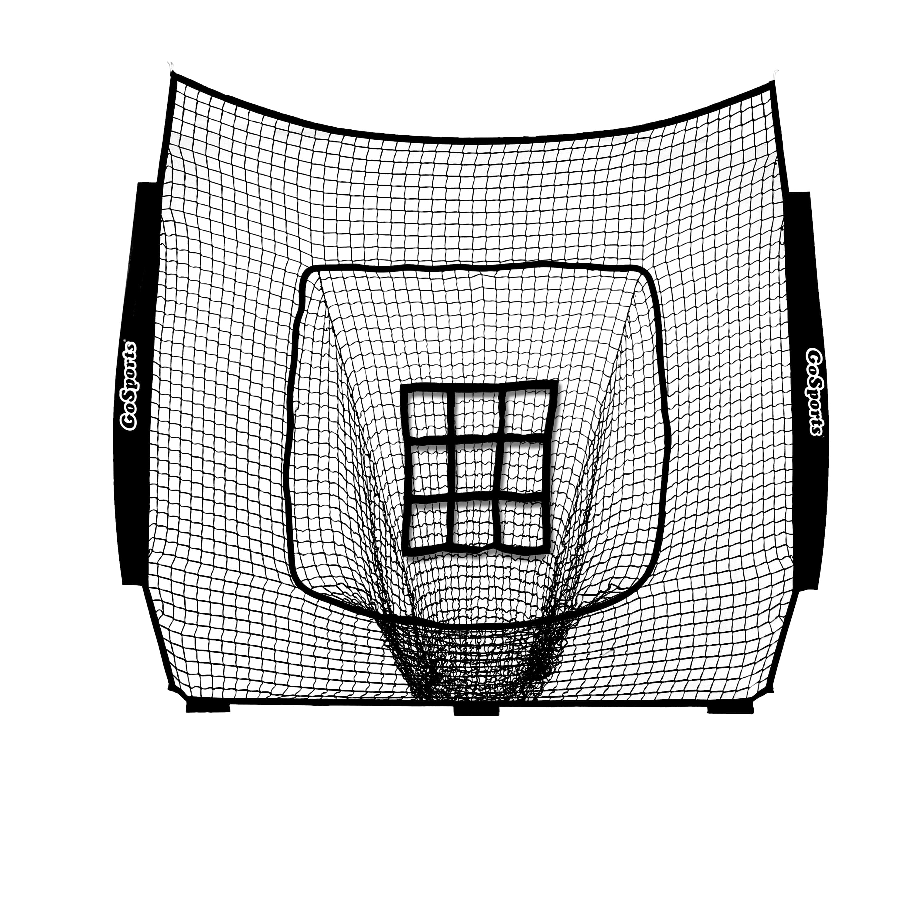 a black and white drawing of a soccer goal