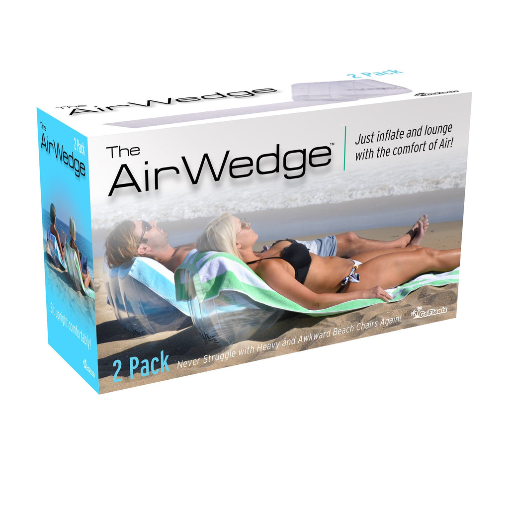 GoSports AirWedge Inflatable Beach Chair - Relax with The Comfort of Air (2-Pack) Beach Chair playgosports.com 