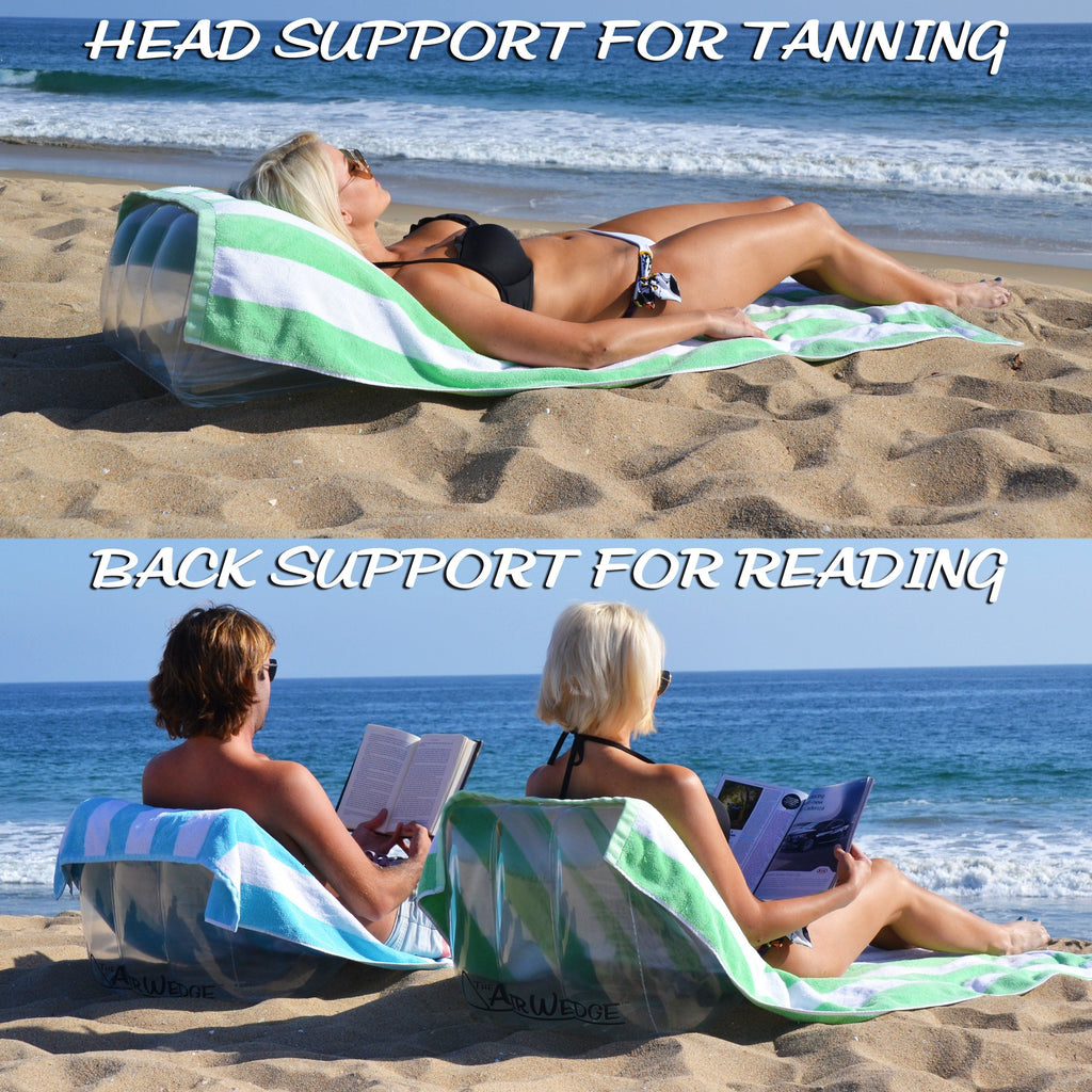 GoSports AirWedge Inflatable Beach Chair - Relax with The Comfort of Air (2-Pack) Beach Chair playgosports.com 