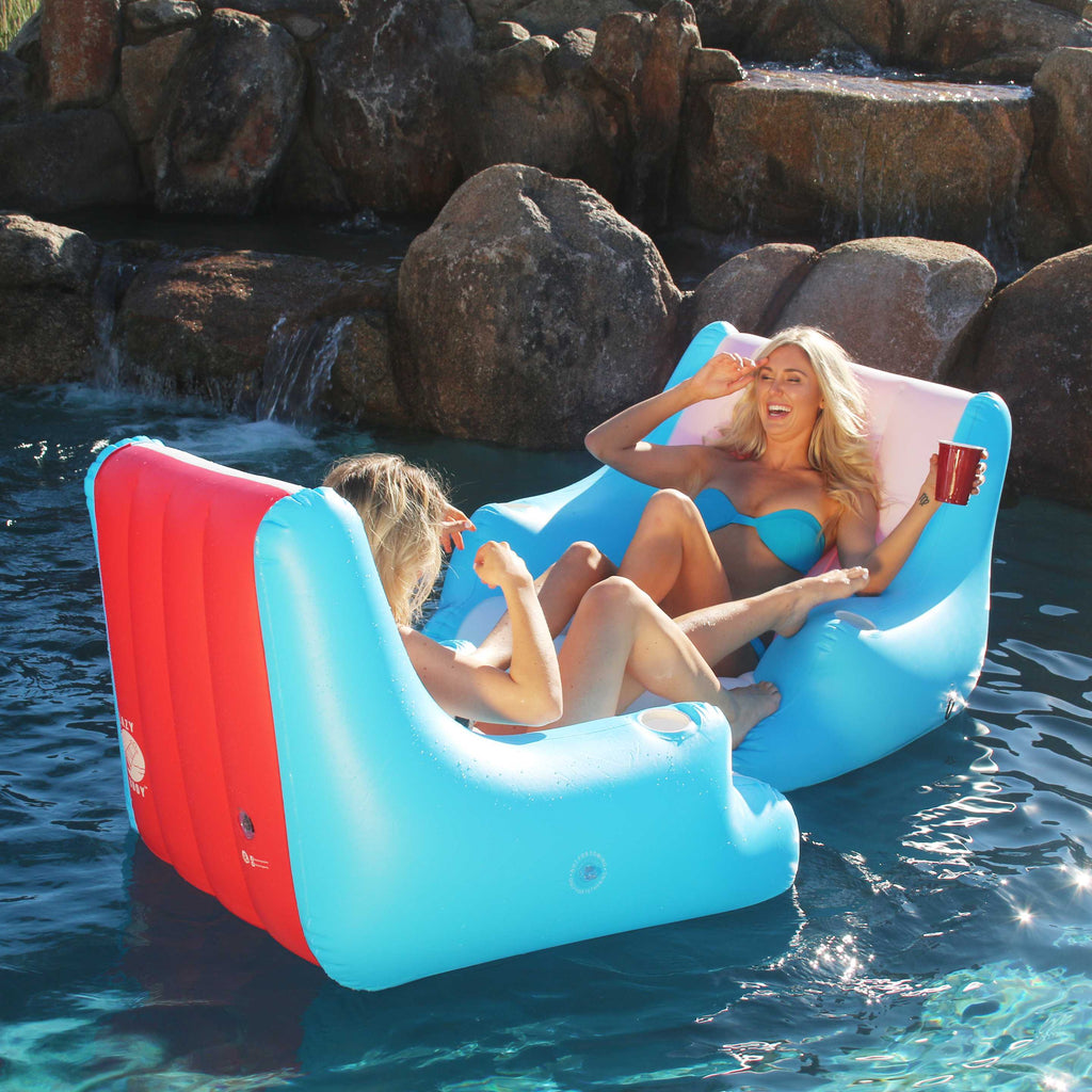 GoFloats Lazy Buoy Floating Lounge Chair with Cup Holders GoFloats 