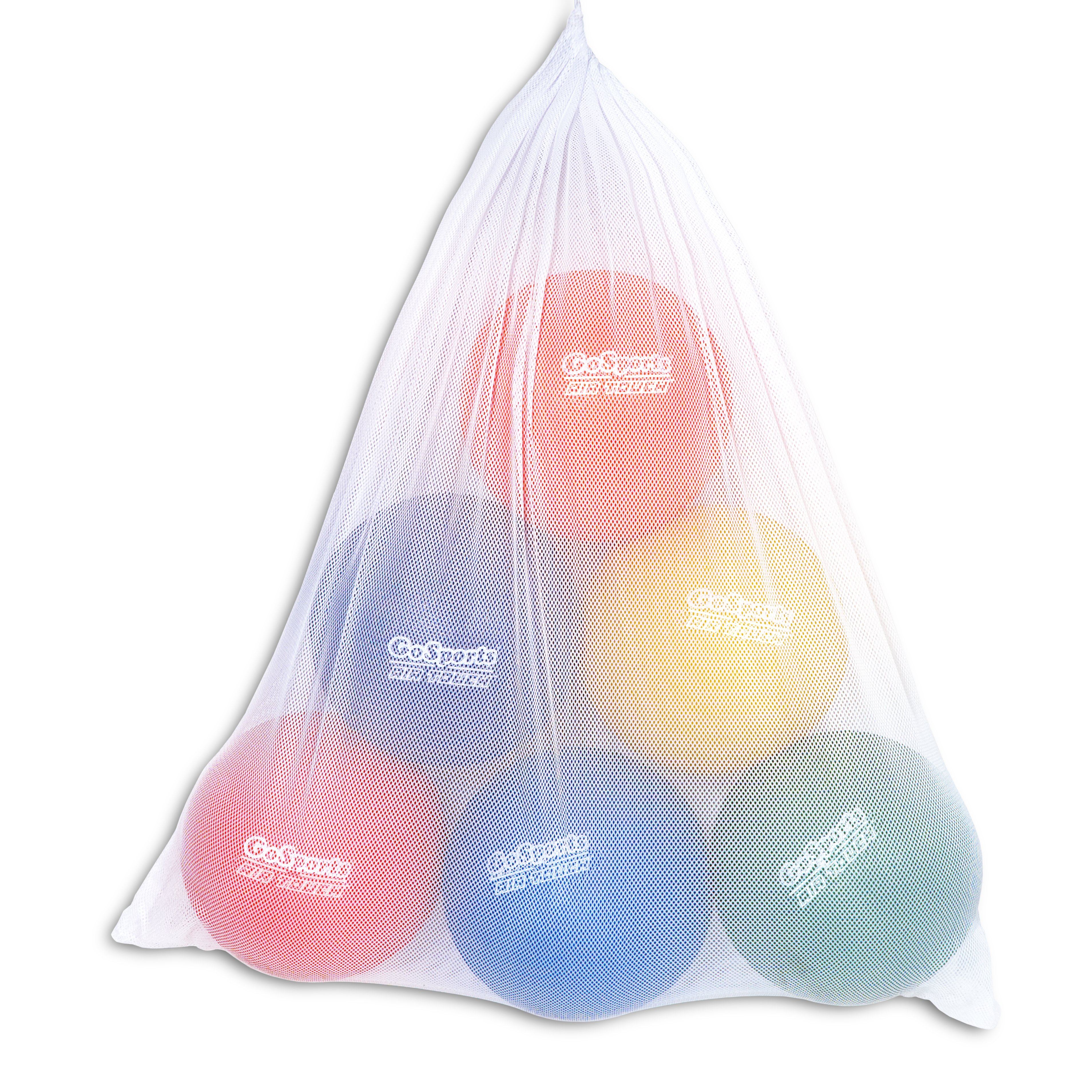 a bag of colorful balls