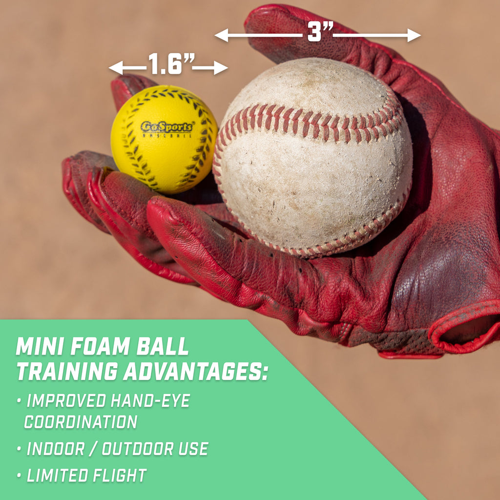 GoSports Mini Foam Baseballs -20 Pack Playgosports.com 