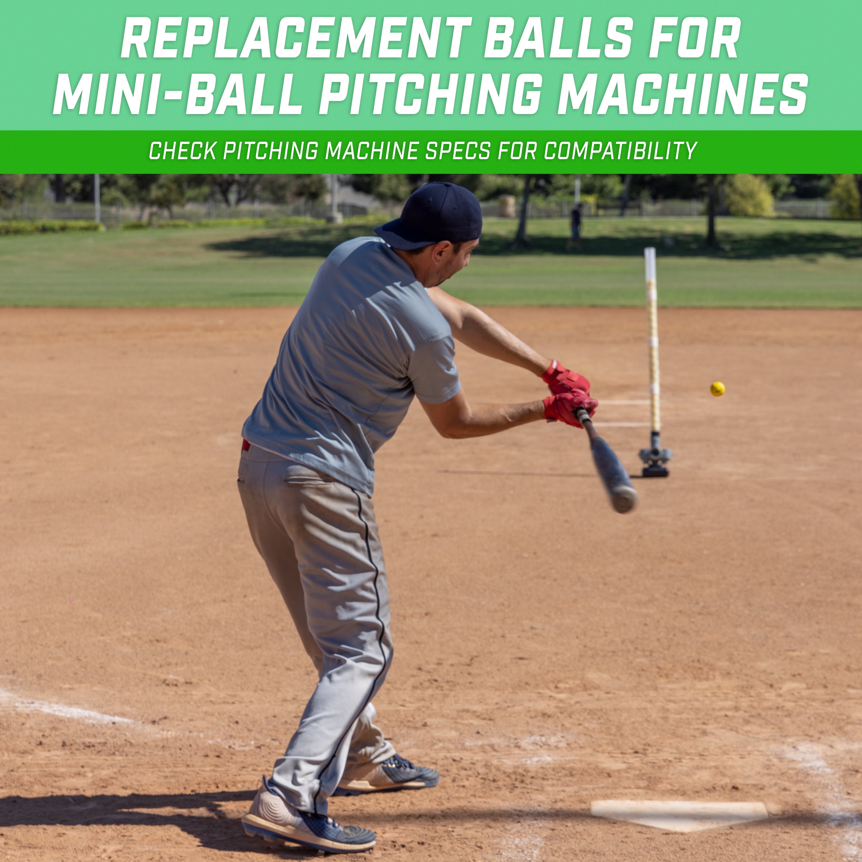 GoSports Mini Foam Baseballs for Pitching Machines and Batting Accuracy  Training - 50 Pack –