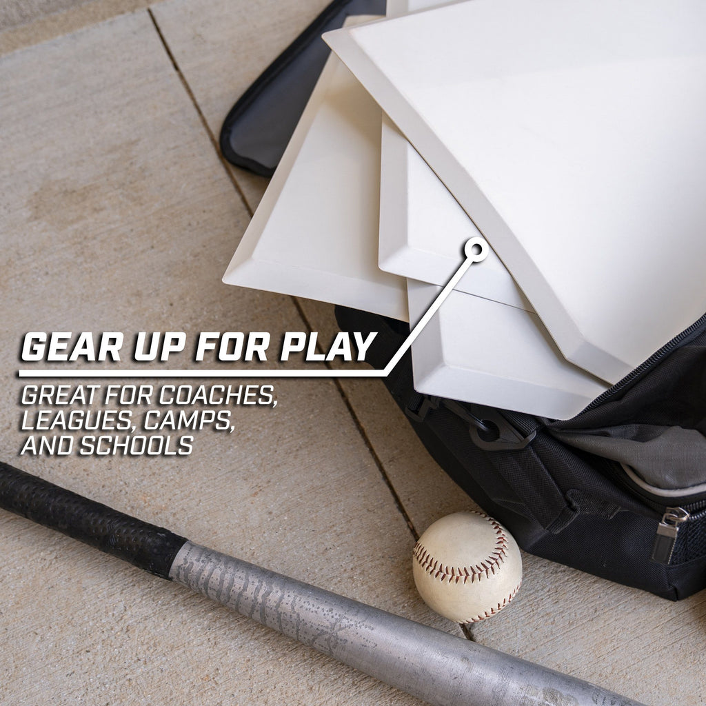 GoSports Baseball & Softball 4 Piece Premium Base Set | Heavy Duty for Athletes Baseball playgosports.com 
